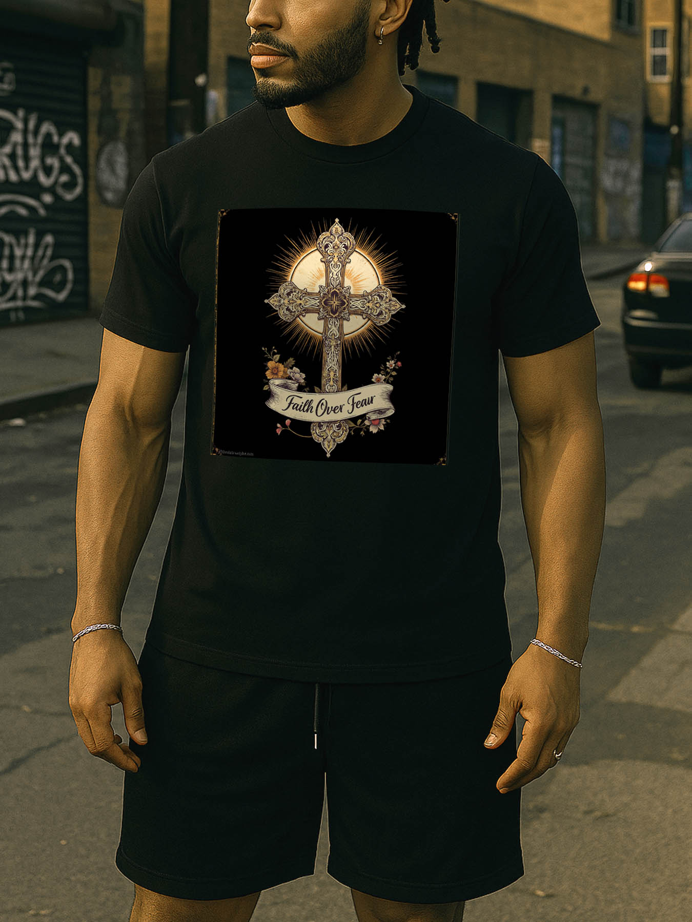 RTTMALL Caribbean Island Beach Printed Casual Summer Cotton T-Shirt for Men