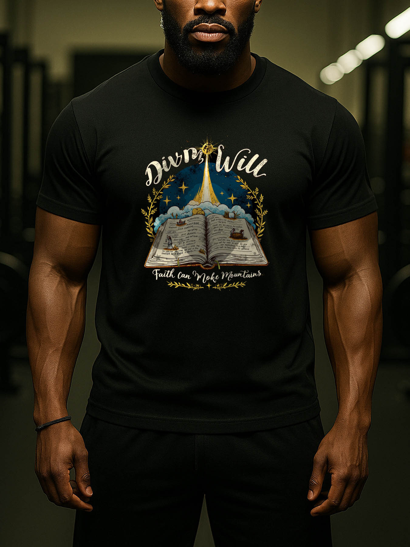 RTTMALL Caribbean Island Beach Casual Printed Men's Cotton T-Shirt Summer Casual Crewneck Tees