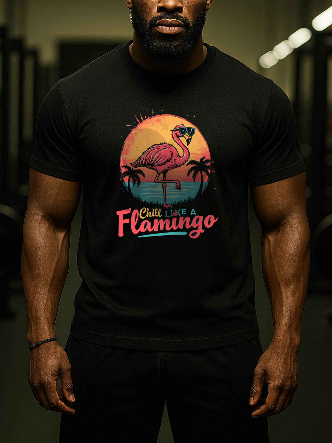 Men's 100% Cotton Casual RTTMALL T-Shirts, Breathable Machine Washable Caribbean Beach Island Printed Summer Tees for Travel