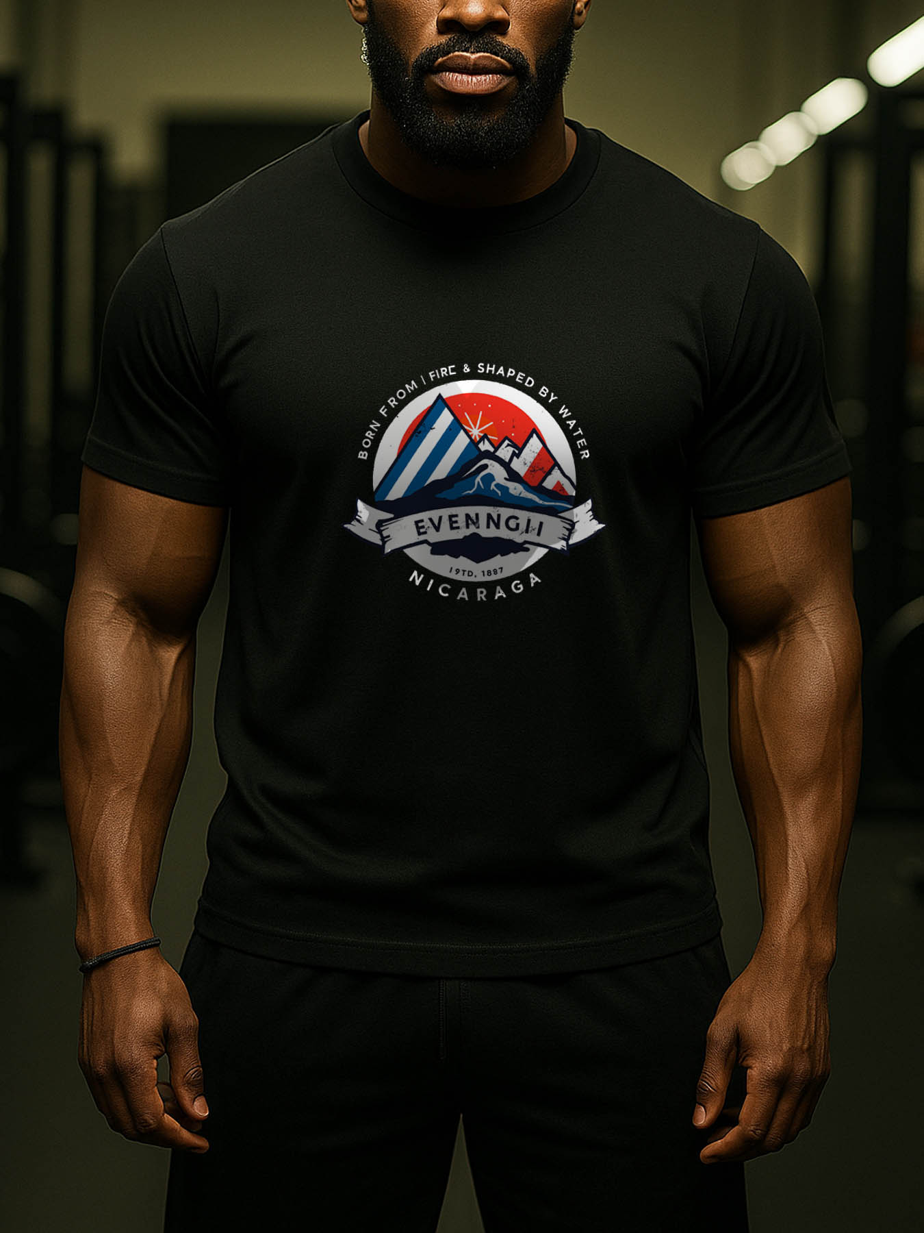 Men's RTTMALL Printed Cotton T-Shirts, Caribbean Beach Island Casual Summer Tees