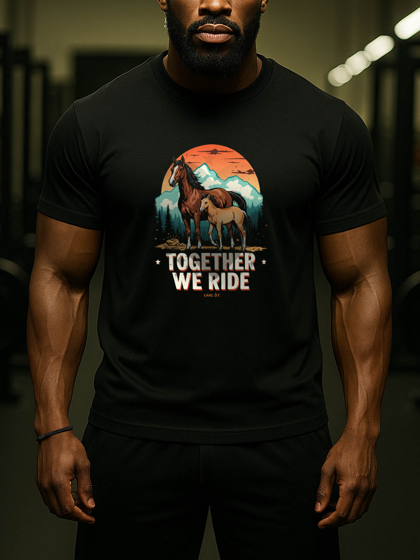 RTTMALL Caribbean Island Beach Printed Casual Cotton Men's T-Shirt