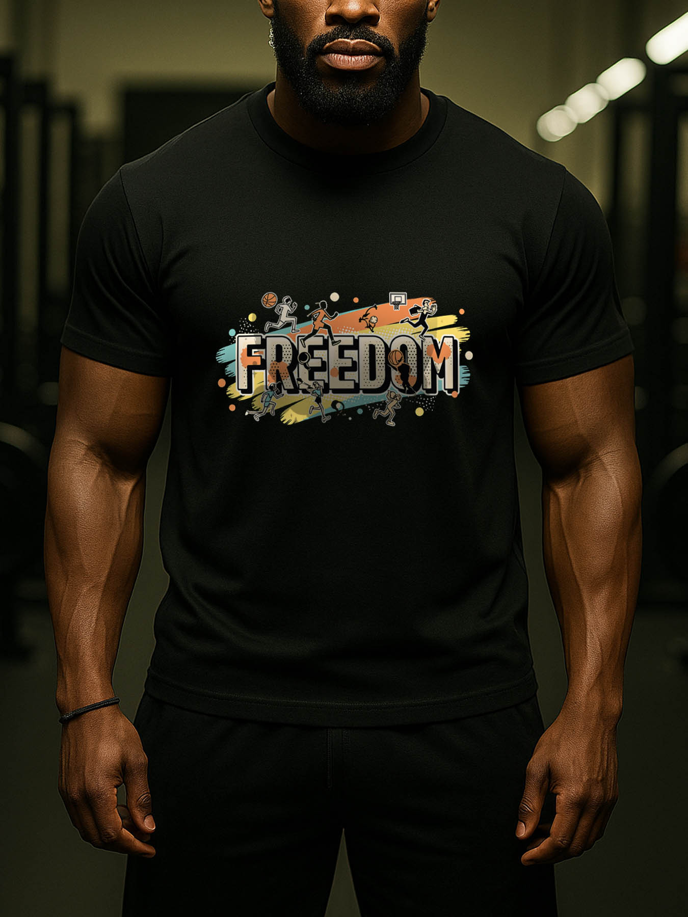 RTTMALL Caribbean Vacation Printed Casual Cotton T-Shirt for Men, Breathable Beach Summer Tee with Island Graphic Prints