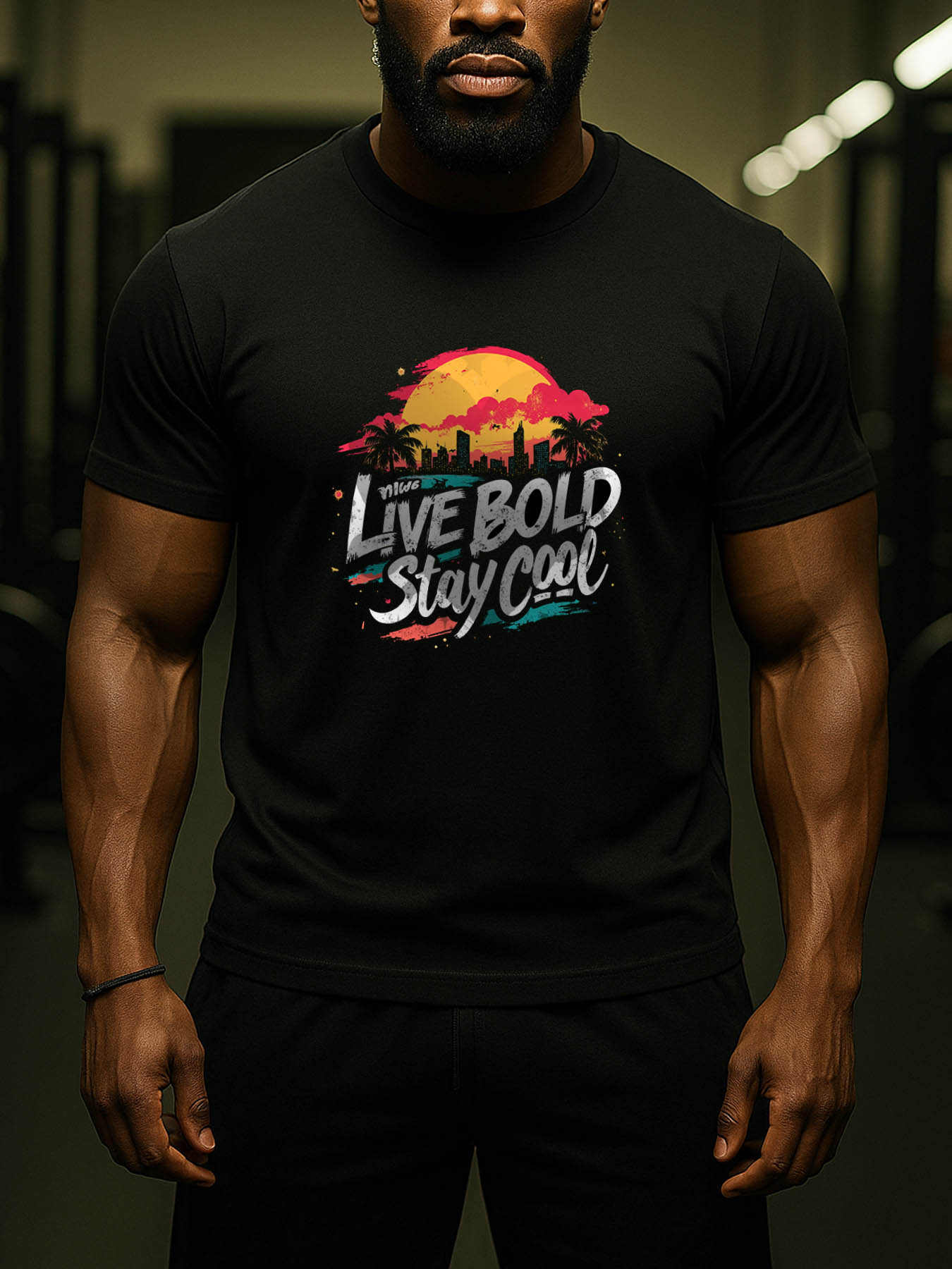 Men's 100% Cotton RTTMALL Printed T-Shirts, Breathable Stretch Casual Summer Beach Tee for Caribbean & Central American Island Outdoor Activities