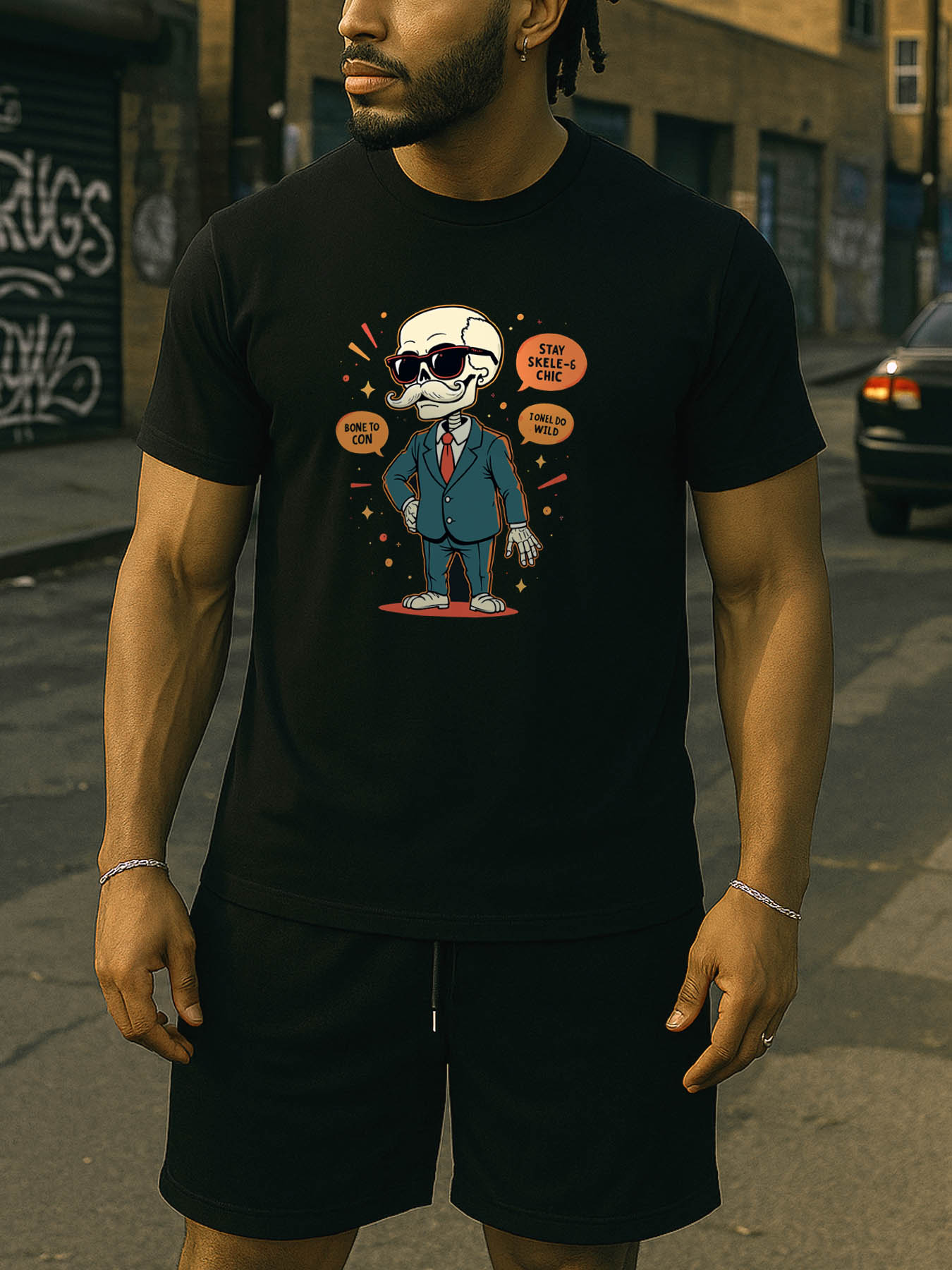 Men's 100% Cotton RTTMALL Caribbean Island Beach Printed Casual Summer T-Shirt