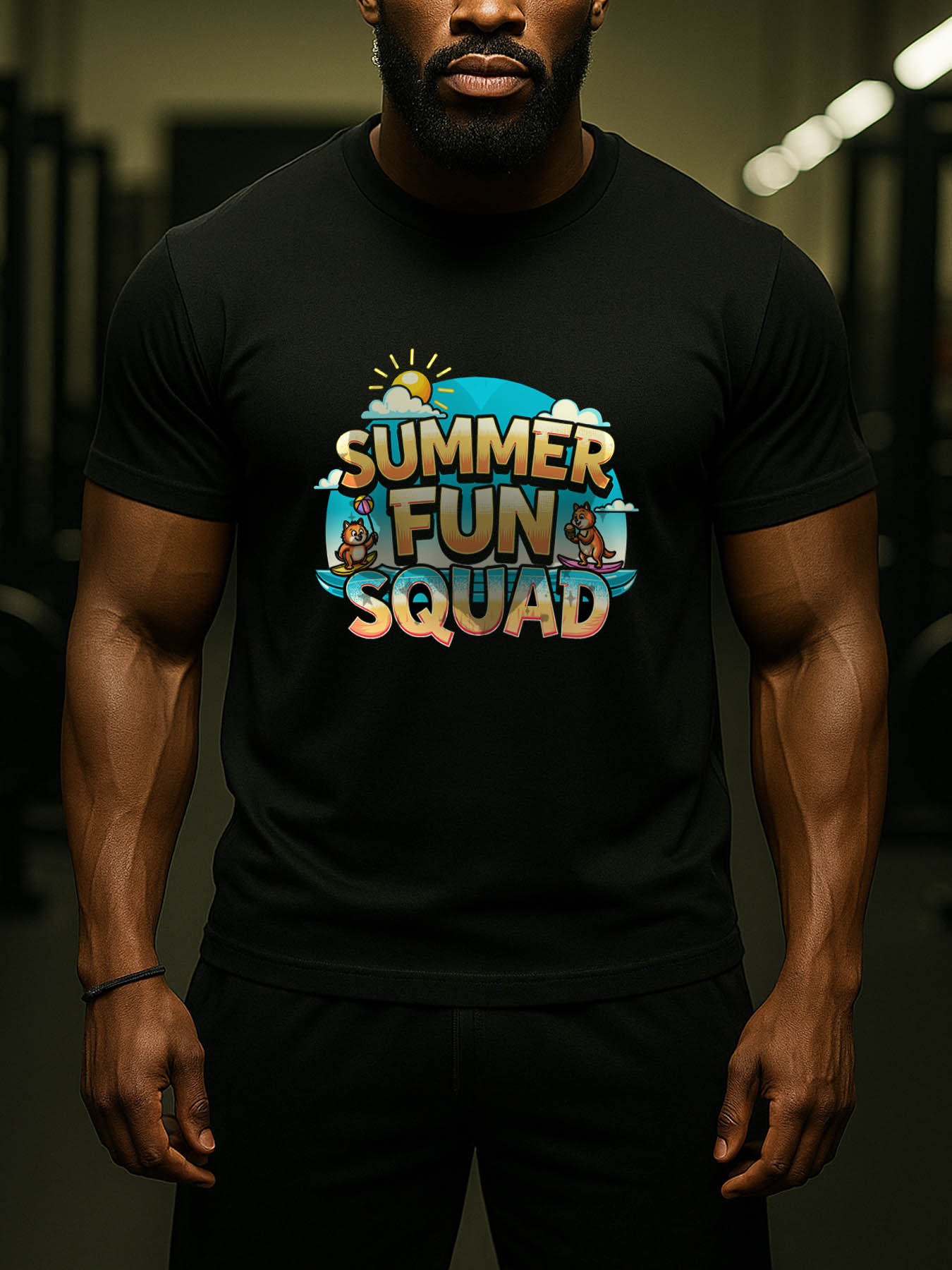 RTTMALL Caribbean Island Beach Casual Summer Printed 100% Cotton Men's T-Shirt