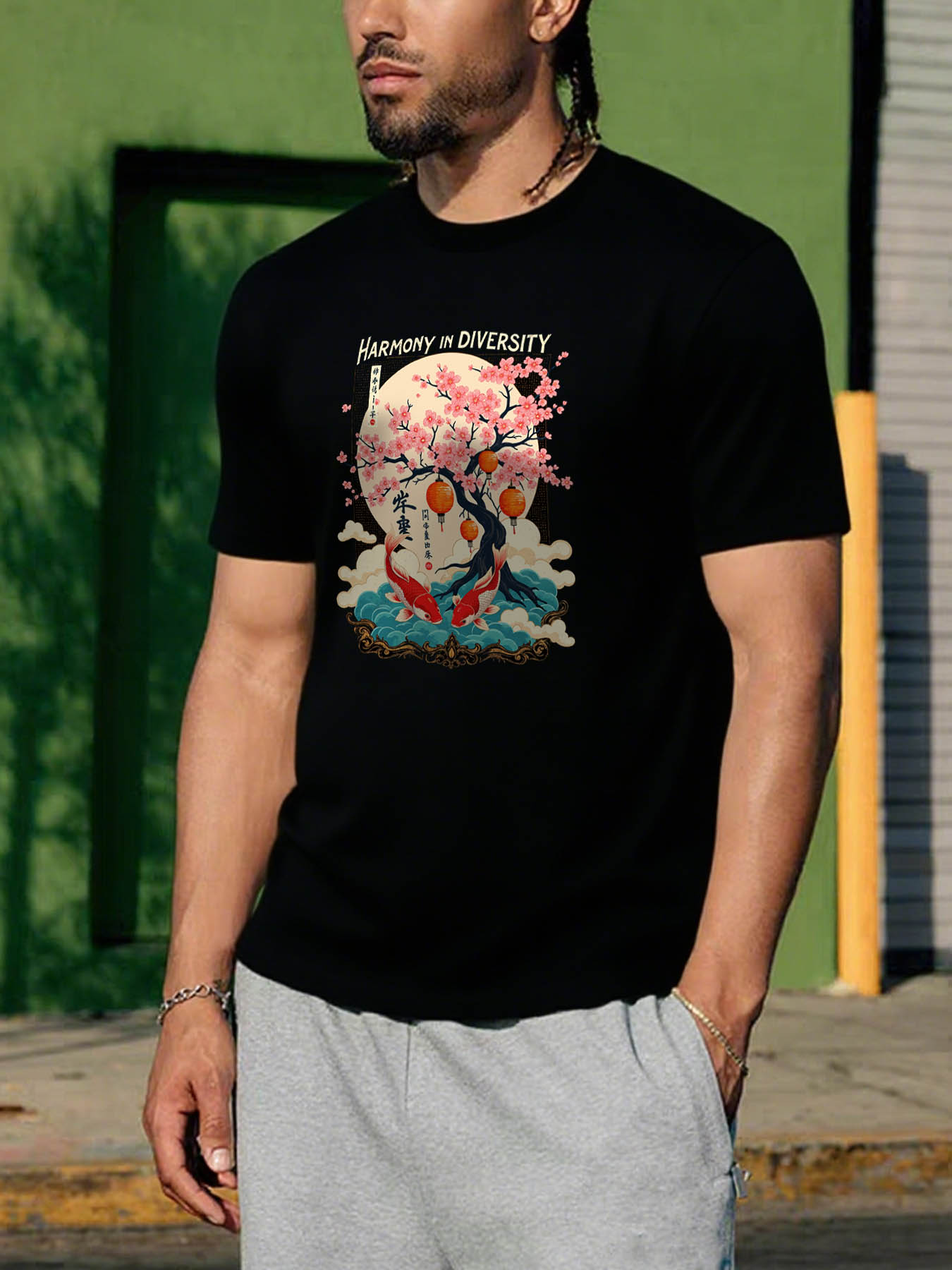 Men's 100% Cotton RTTMALL T-Shirts, Washable Retro Island Beach Print Casual Summer Tees for Caribbean & Central American Travel