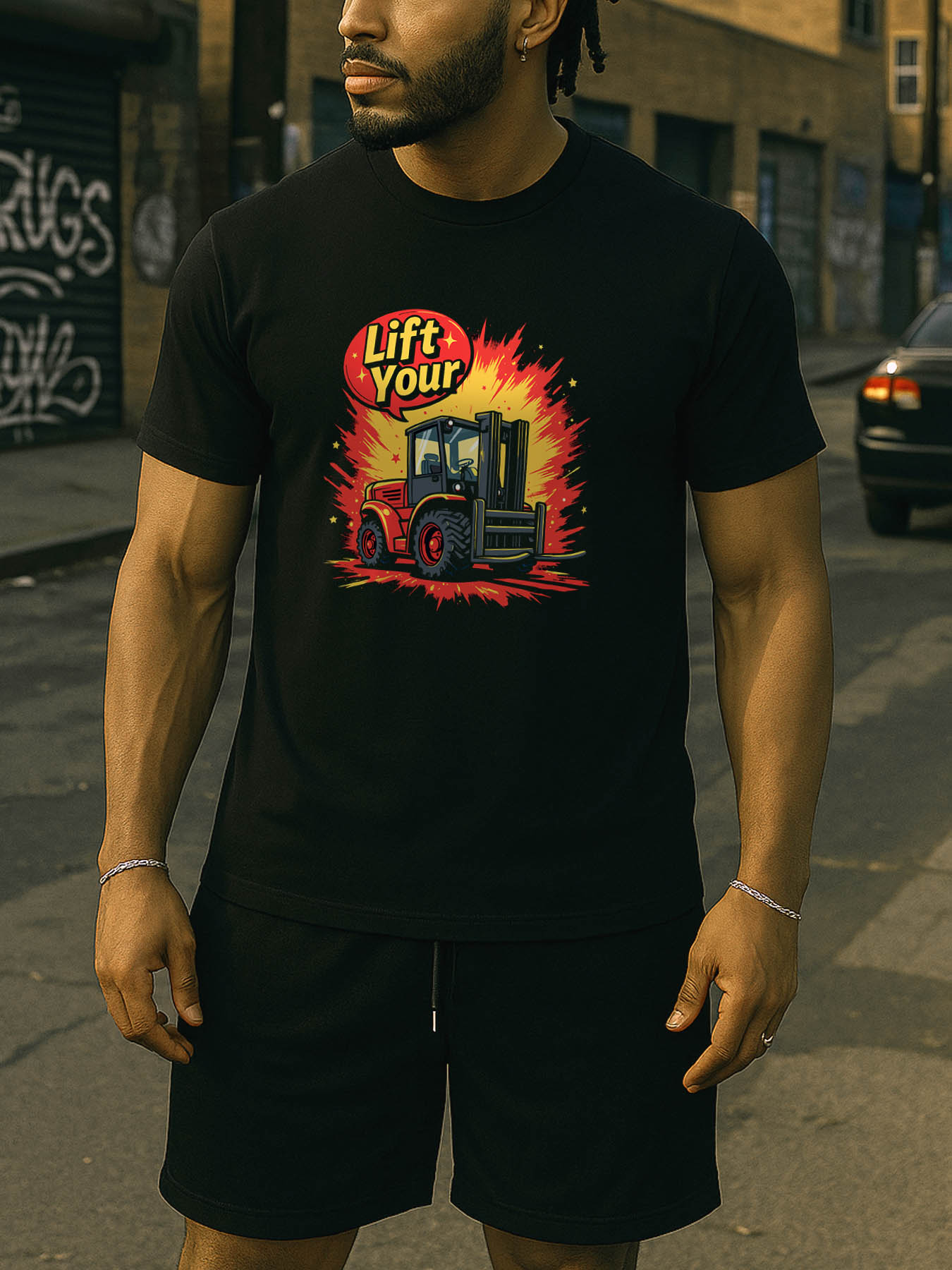 Men's 100% Cotton RTTMALL Printed T-Shirt, Casual Beach Caribbean Island Summer Graphic Tee