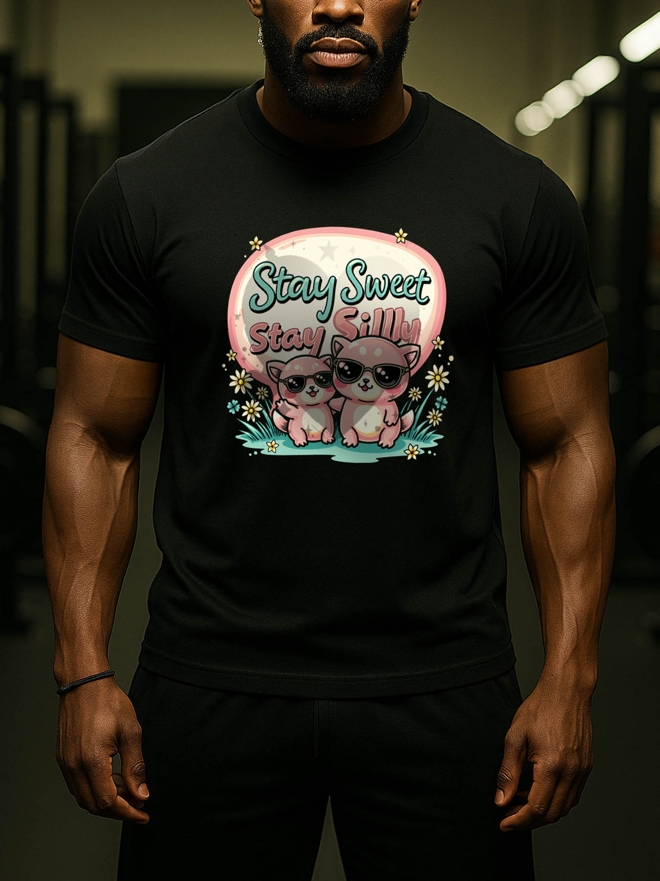 RTTMALL Caribbean Island Beach Print Casual Cotton T-Shirt for Summer Vacation Wear