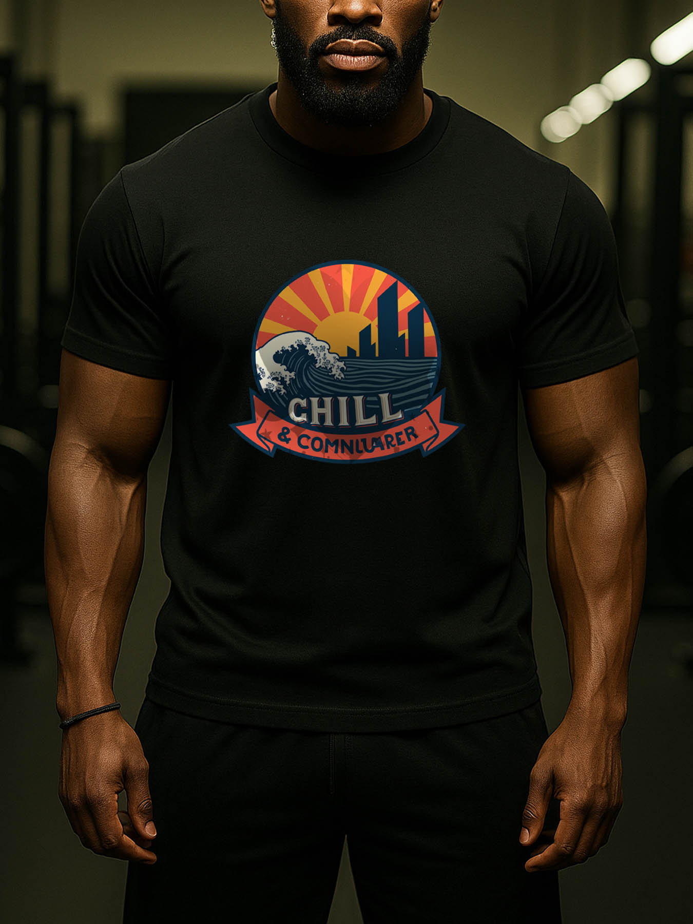 Caribbean RTTMALL Printed T-Shirts, Island Beach Casual 100% Cotton Tees for Men