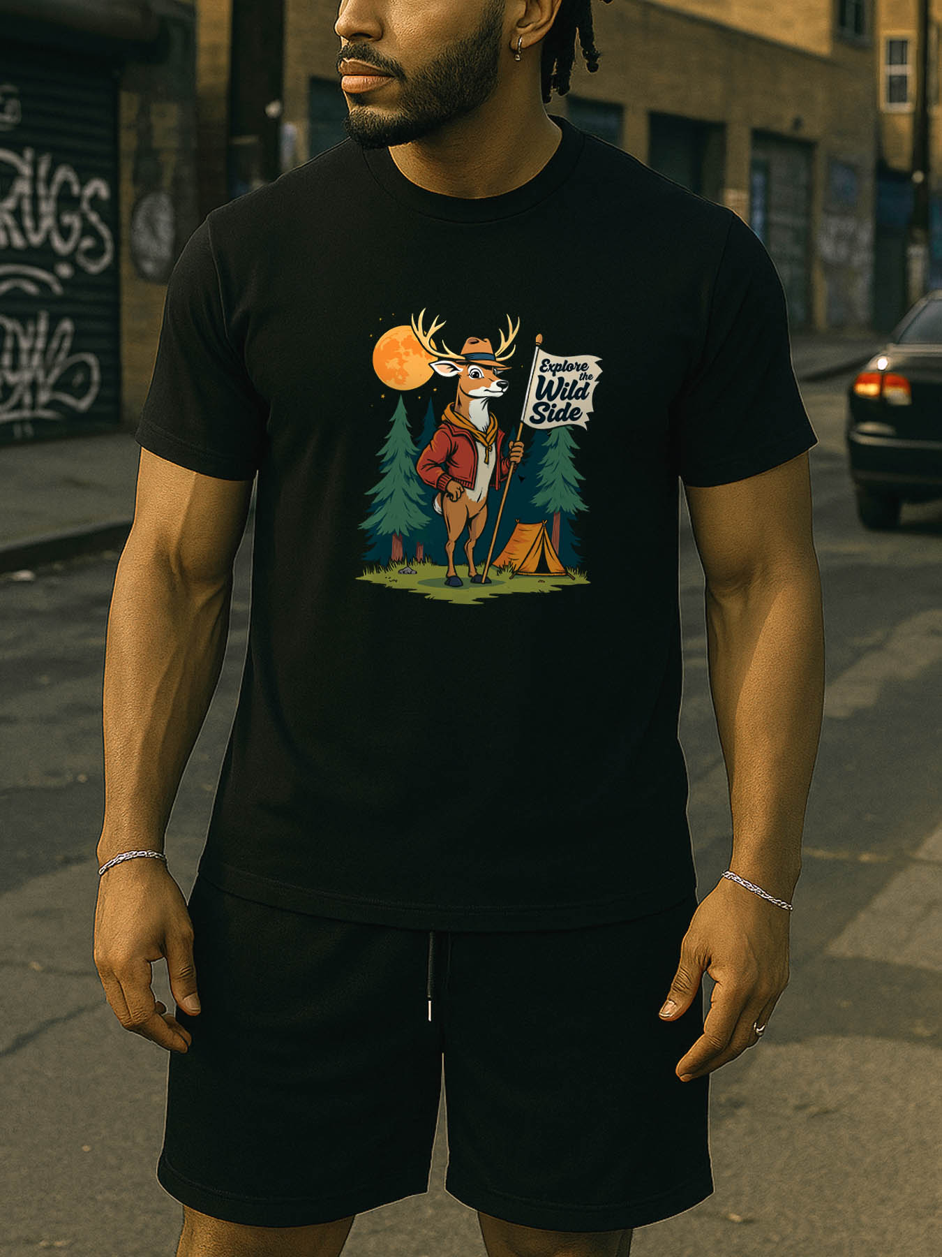 Men's 100% Cotton RTTMALL Printed T-Shirts, Relaxed Fit Casual Beach & Island Summer Tee Shirts for Caribbean & Central American Travel