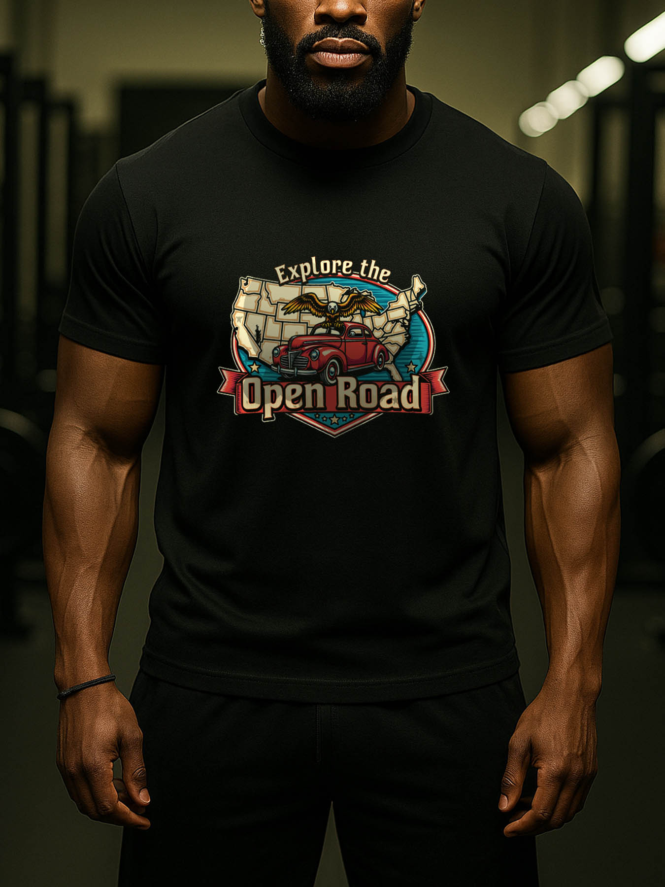 RTTMALL Caribbean Island Vacation Casual Printed 100% Cotton Graphic Tees for Men