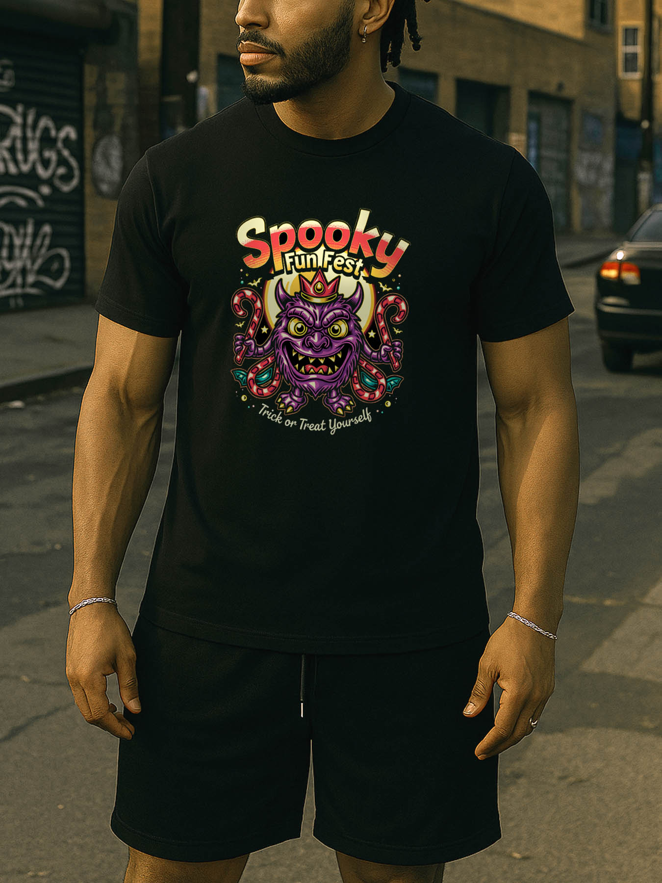 RTTMALL Caribbean Island Beach Print Casual 100% Cotton T-Shirt for Men Summer Vacation Wear