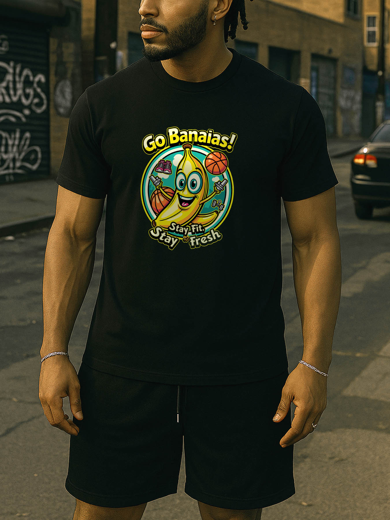 RTTMALL Caribbean Island Vacation Printed Cotton T-Shirts for Men Casual Summer Beach Graphic Tees