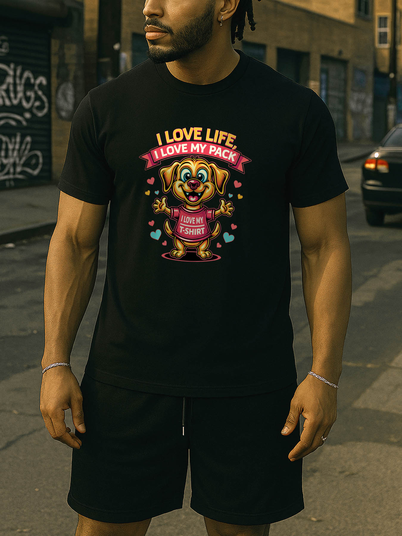 RTTMALL Caribbean Island Beach Printed Casual Summer Cotton T-Shirts for Men