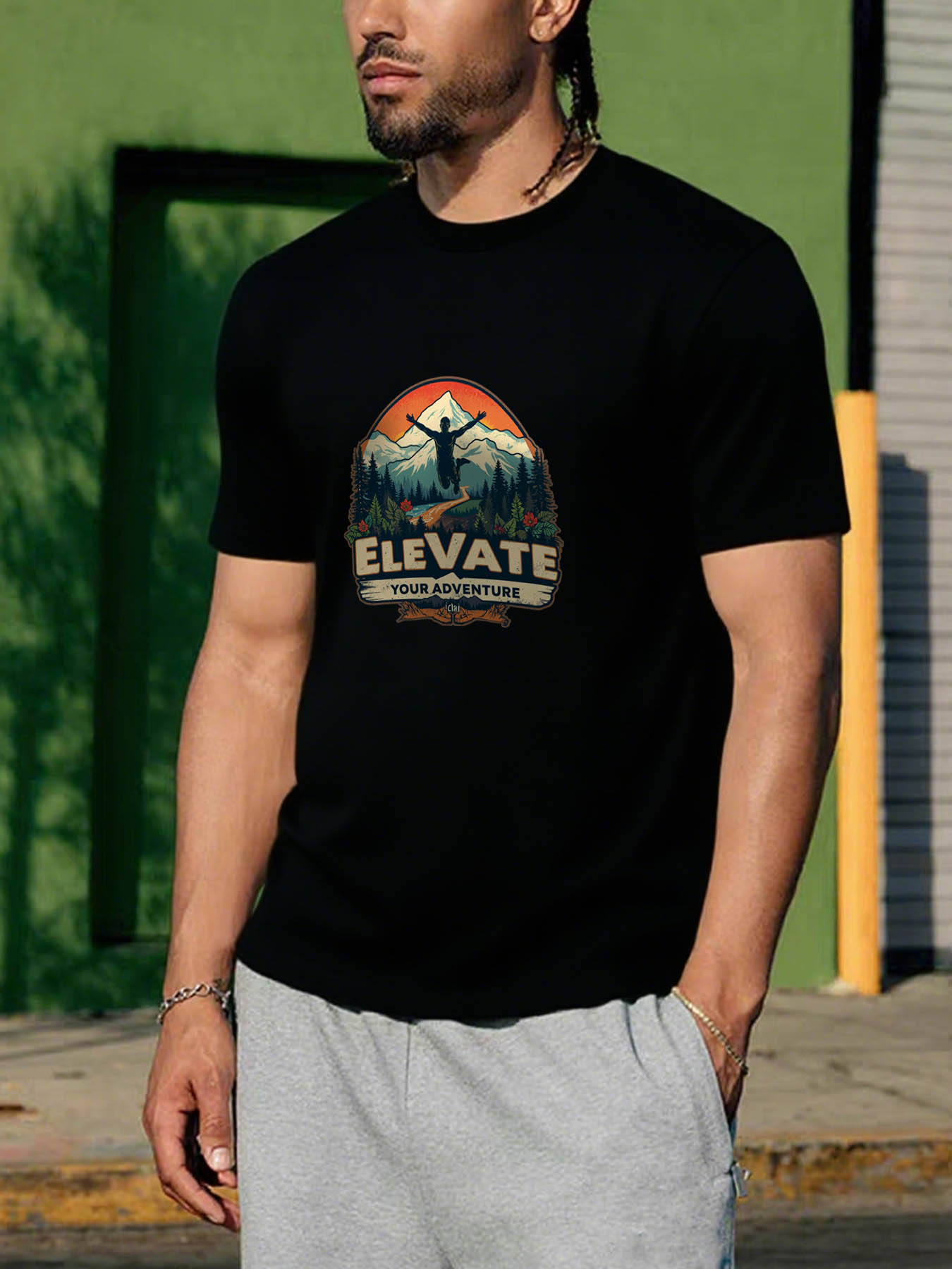 Men's RTTMALL Printed T-Shirts, 100% Cotton Casual Summer Beach Caribbean Island Short Sleeve Tees for Workout & Outdoor Activities