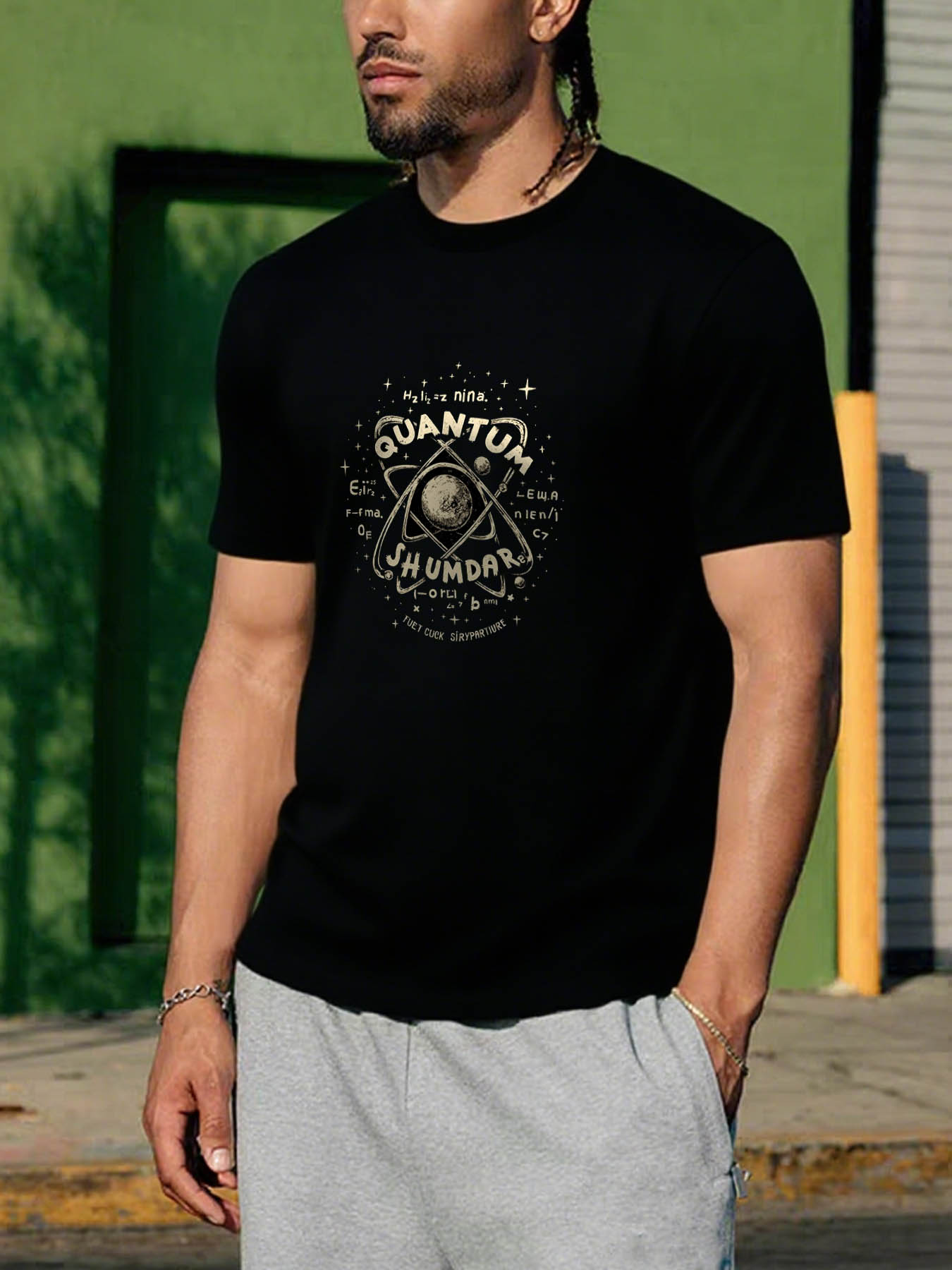 RTTMALL Caribbean Island Beach Casual Printed 100% Cotton T-Shirts for Men