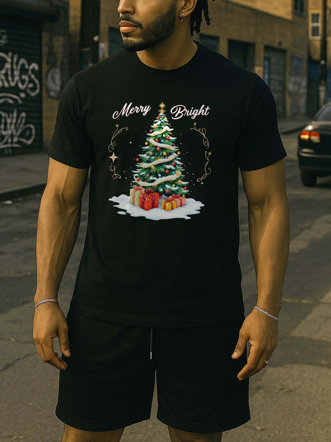 RTTMALL Printed Men's Cotton T-Shirt, Breathable Casual Beach Island Caribbean Summer Tee for Travel Daily Wear
