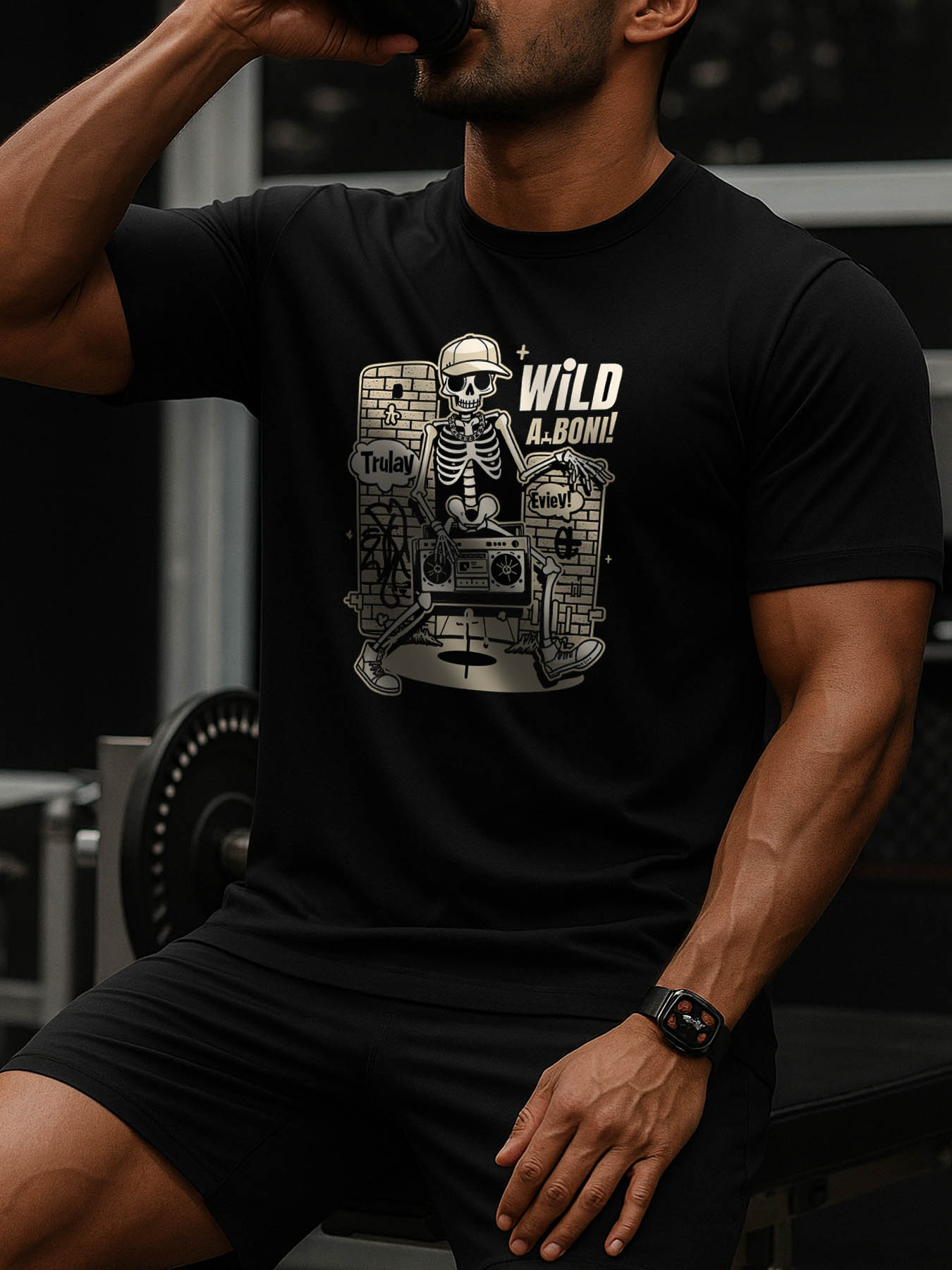 RTTMALL Caribbean Island Beach Graphic Print Casual Cotton T-Shirt for Men