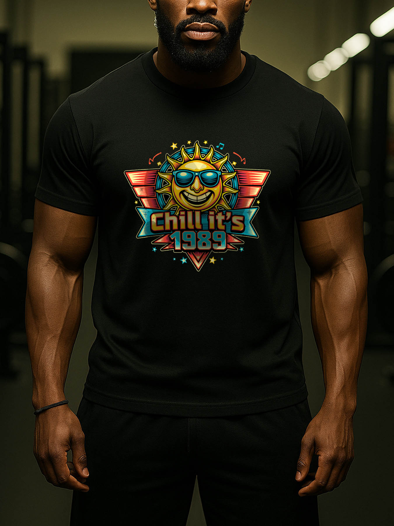 RTTMALL Caribbean Island Vacation Casual Printed Cotton Men's T-Shirt with Funny Designs, Machine Washable