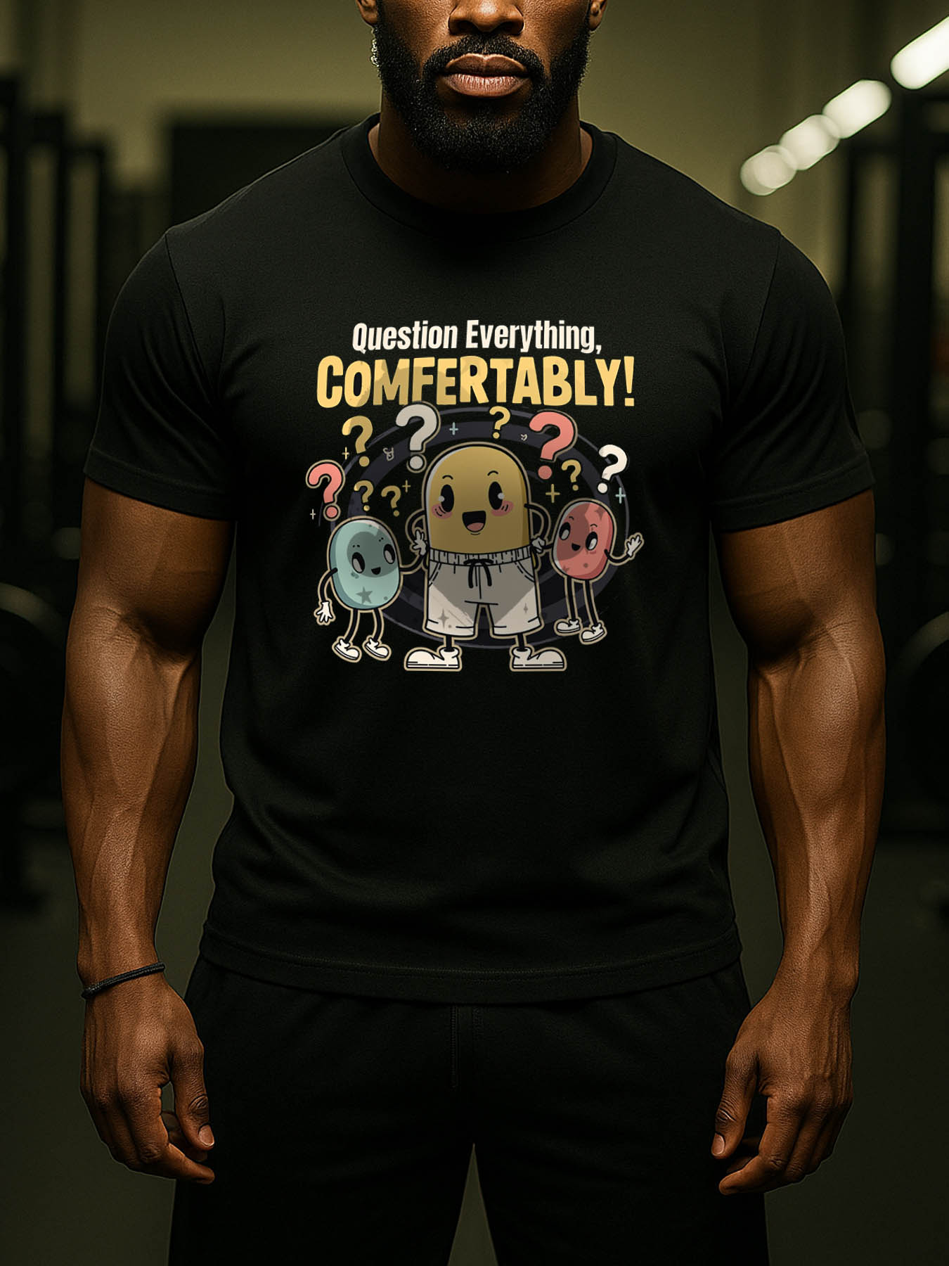 RTTMALL Caribbean Island Beach Printed Casual Cotton Men's T-Shirts for Summer Vacation