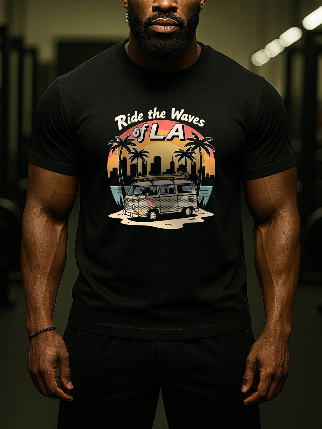 RTTMALL Caribbean Island Beach Casual Printed Cotton T-Shirts for Summer Vacation