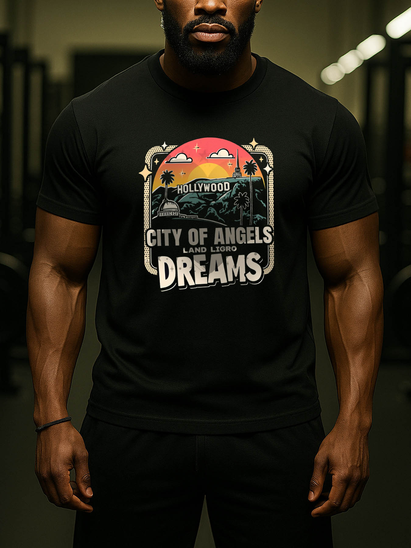 RTTMALL Caribbean Beach Vacation Printed Cotton T-Shirts for Men, Casual Summer Breathable Graphic Tees for Workout, Gym & Daily Wear, Machine Washable