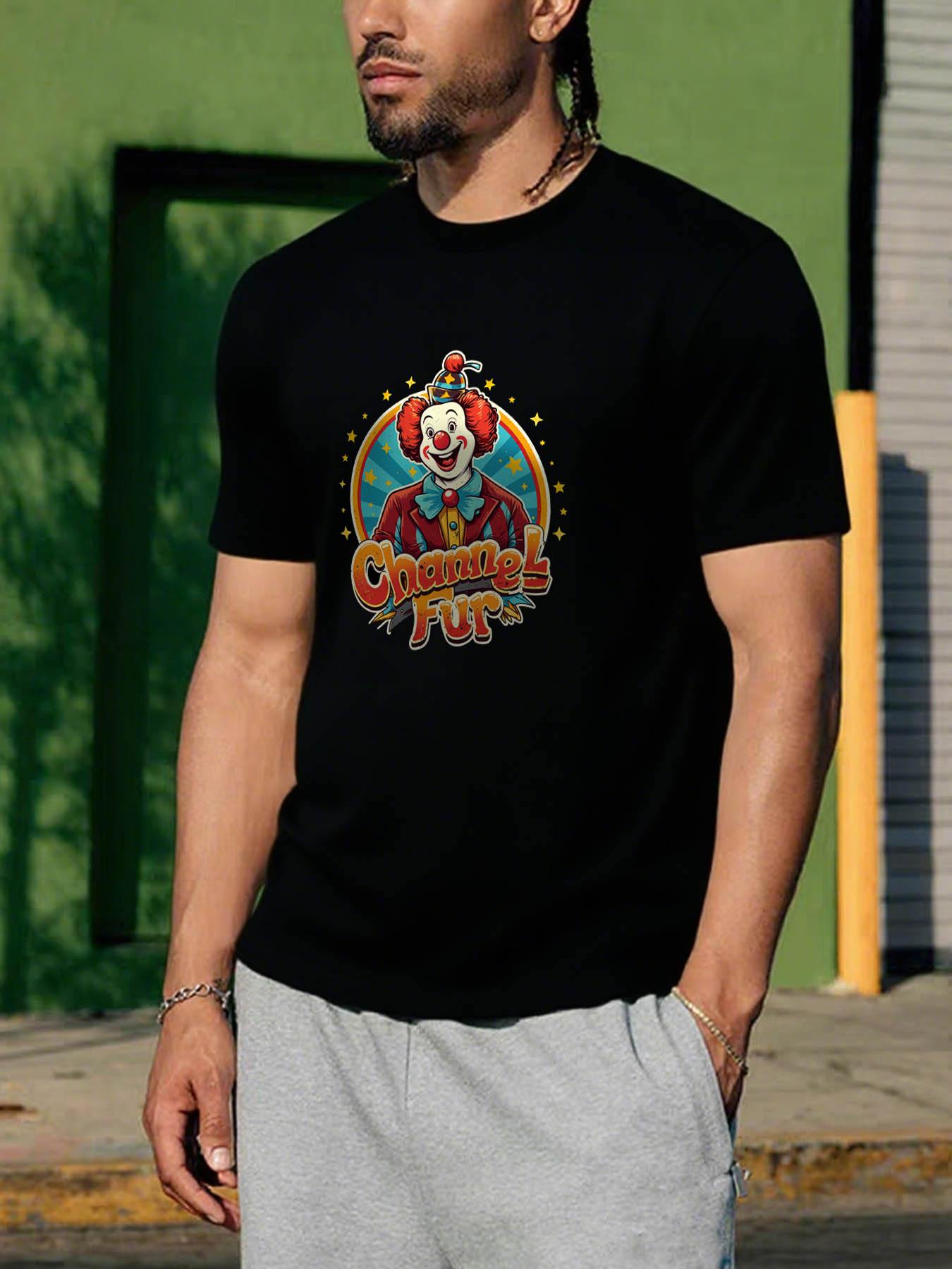 RTTMALL Men's 100% Cotton Printed T-Shirts, Casual Summer Beach Caribbean Island Print Tees with Stretch for Comfort