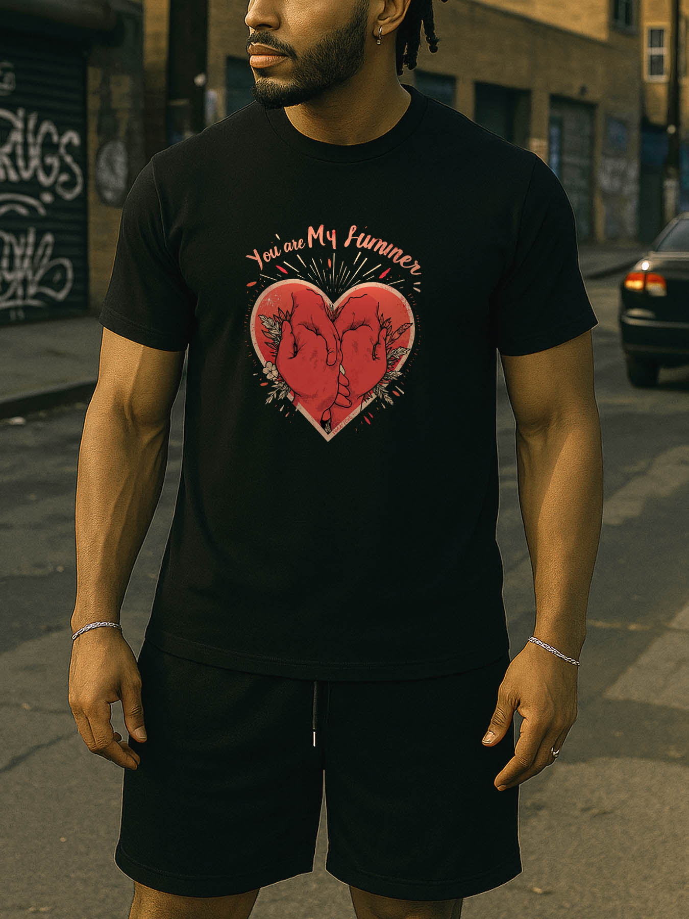 Men's 100% Cotton RTTMALL Printed T-Shirts, Breathable Soft Casual Caribbean Island Beach Summer Tees for Travel Daily Wear