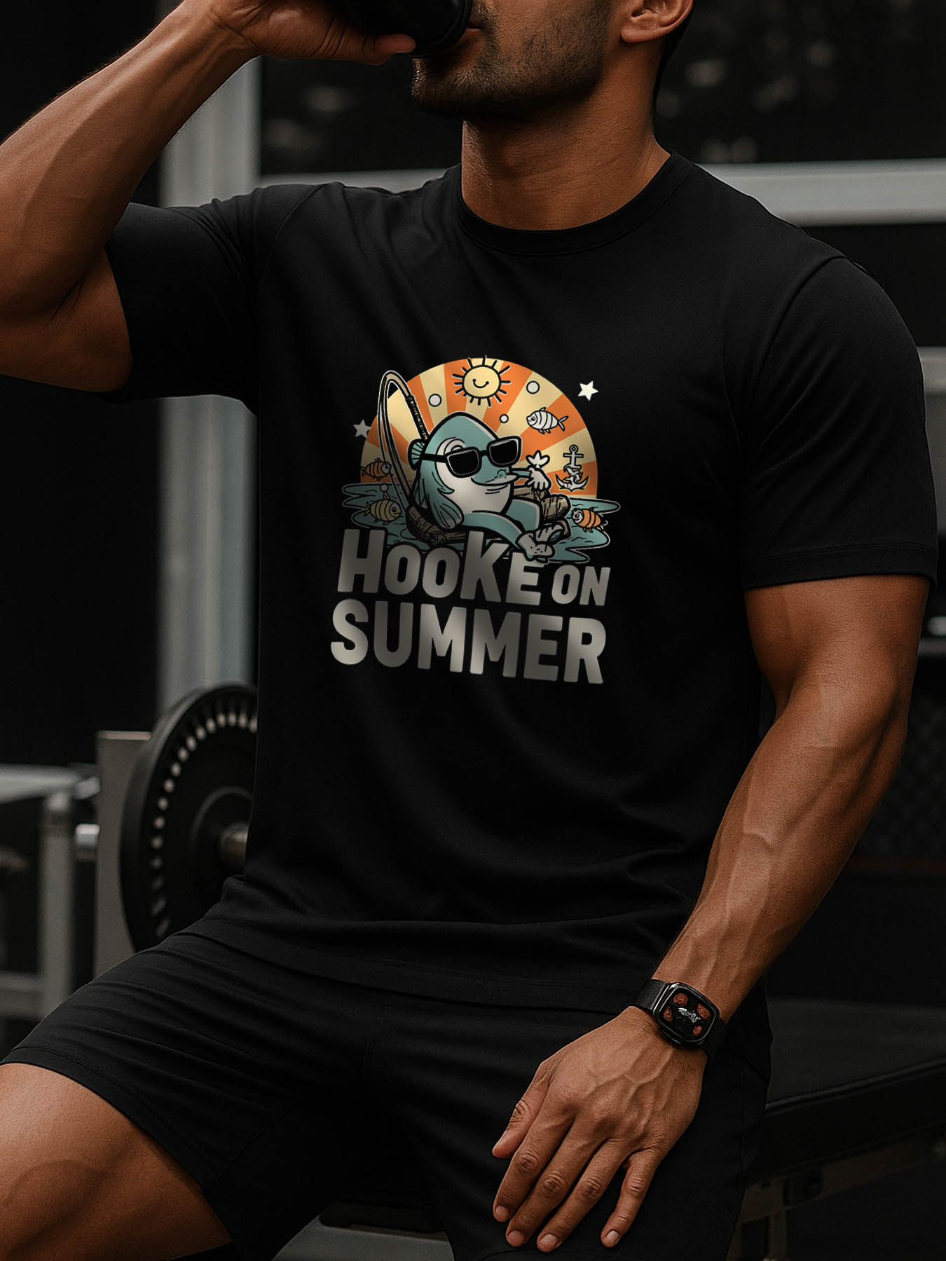 RTTMALL Caribbean Island Beach Printed Casual Cotton Summer T-Shirts for Men