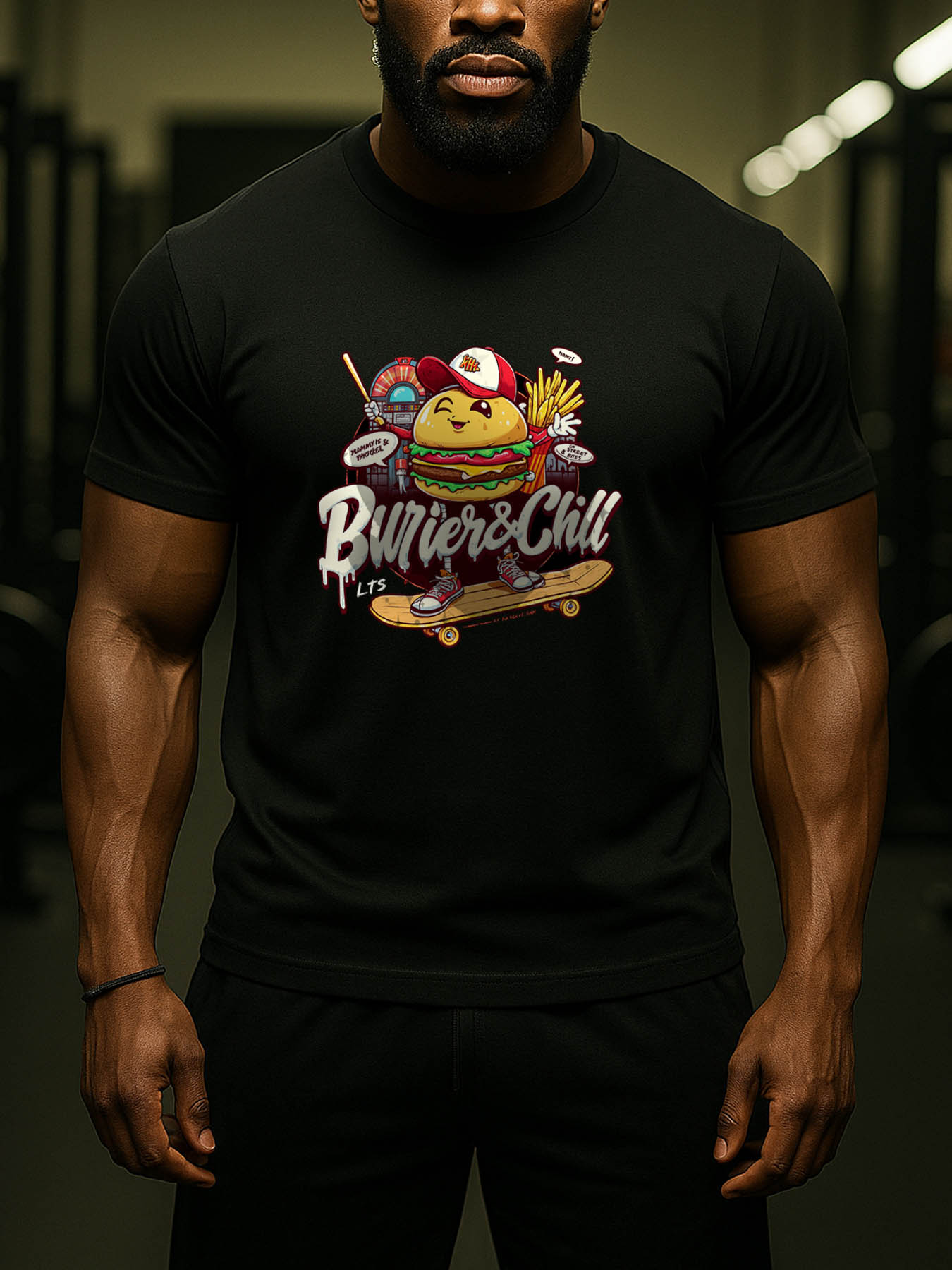 Men's Cotton Casual Printed T-Shirt, RTTMALL Caribbean Vacation Beach Style, Soft Breathable Machine Washable Regular Fit, Blue Red Shark Design on White Base