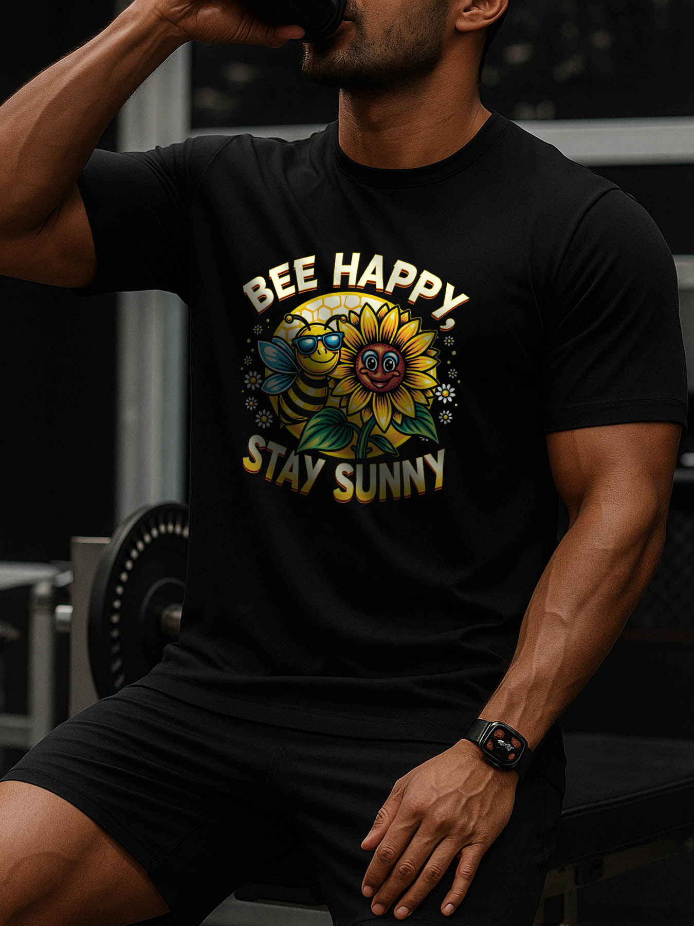 RTTMALL Caribbean Island Beach Printed Casual Cotton Crewneck T-Shirts for Men, Soft Machine Washable Summer Vacation Tees