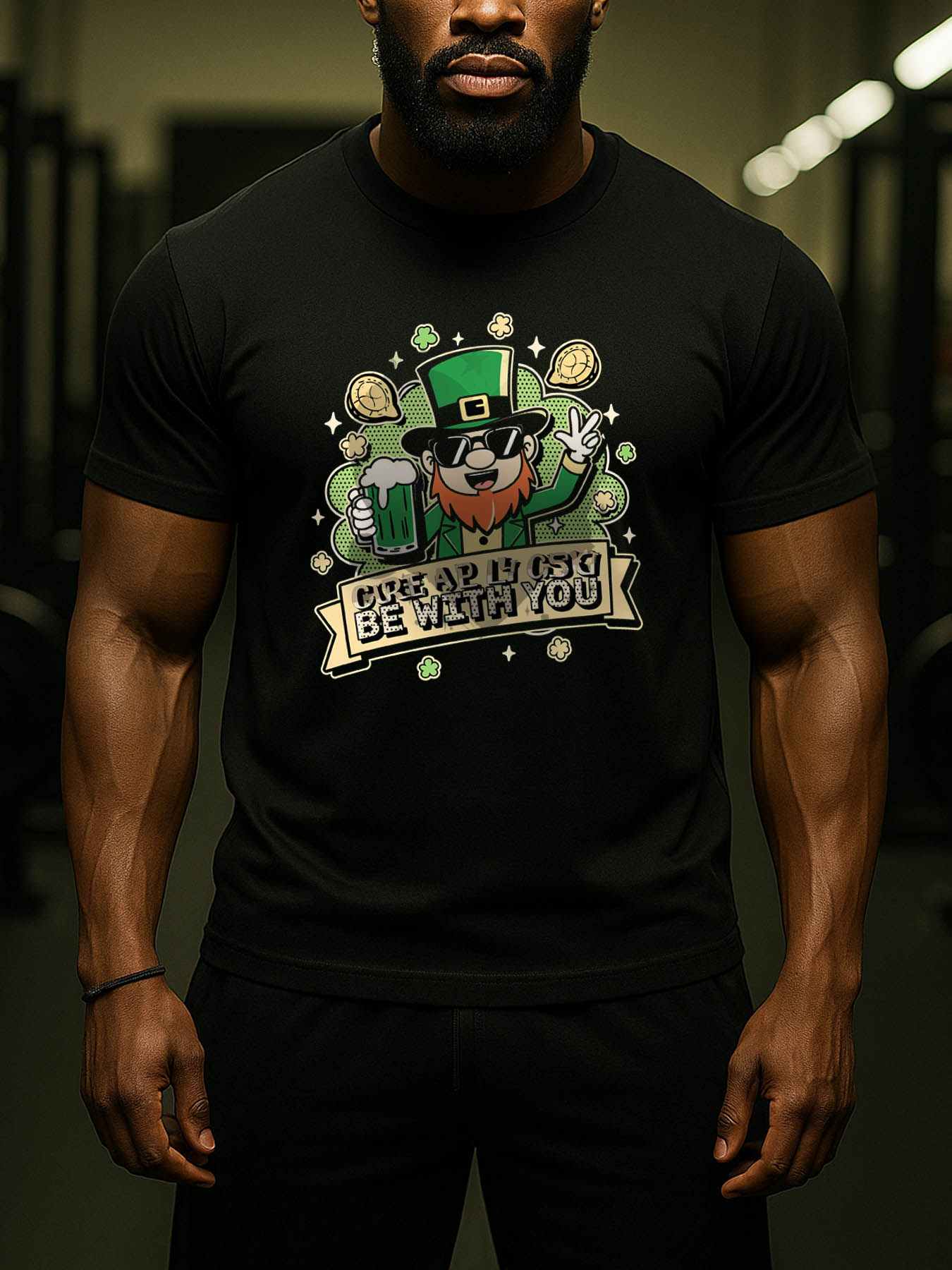 Men's Casual RTTMALL Printed Cotton T-Shirt, Caribbean Beach Island Summer Short Sleeve Tee