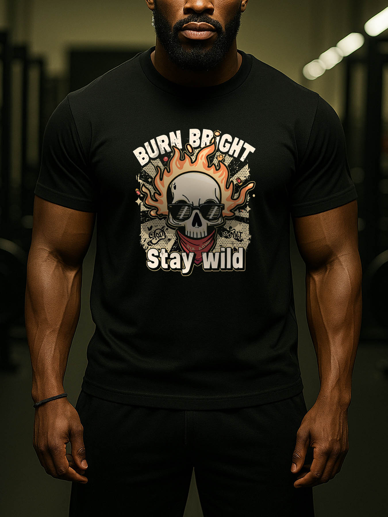 RTTMALL Caribbean Island Beach Casual Printed 100% Cotton Relaxed Fit T-Shirt for Men