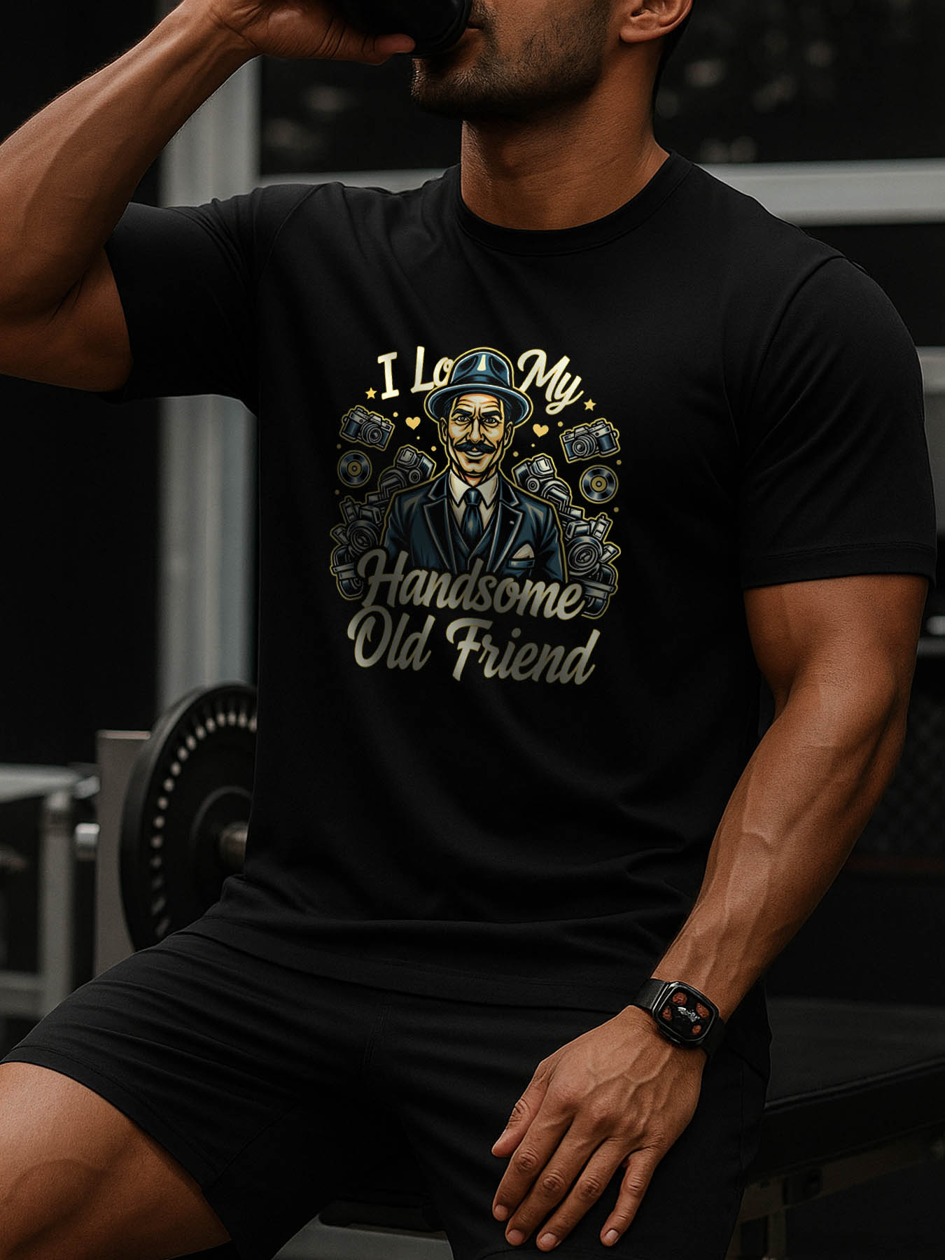 Men's 100% Cotton Casual RTTMALL Printed T-Shirt, Vintage Streetwear Beach & Caribbean Island Style Graphic Tees for Summer Vacation
