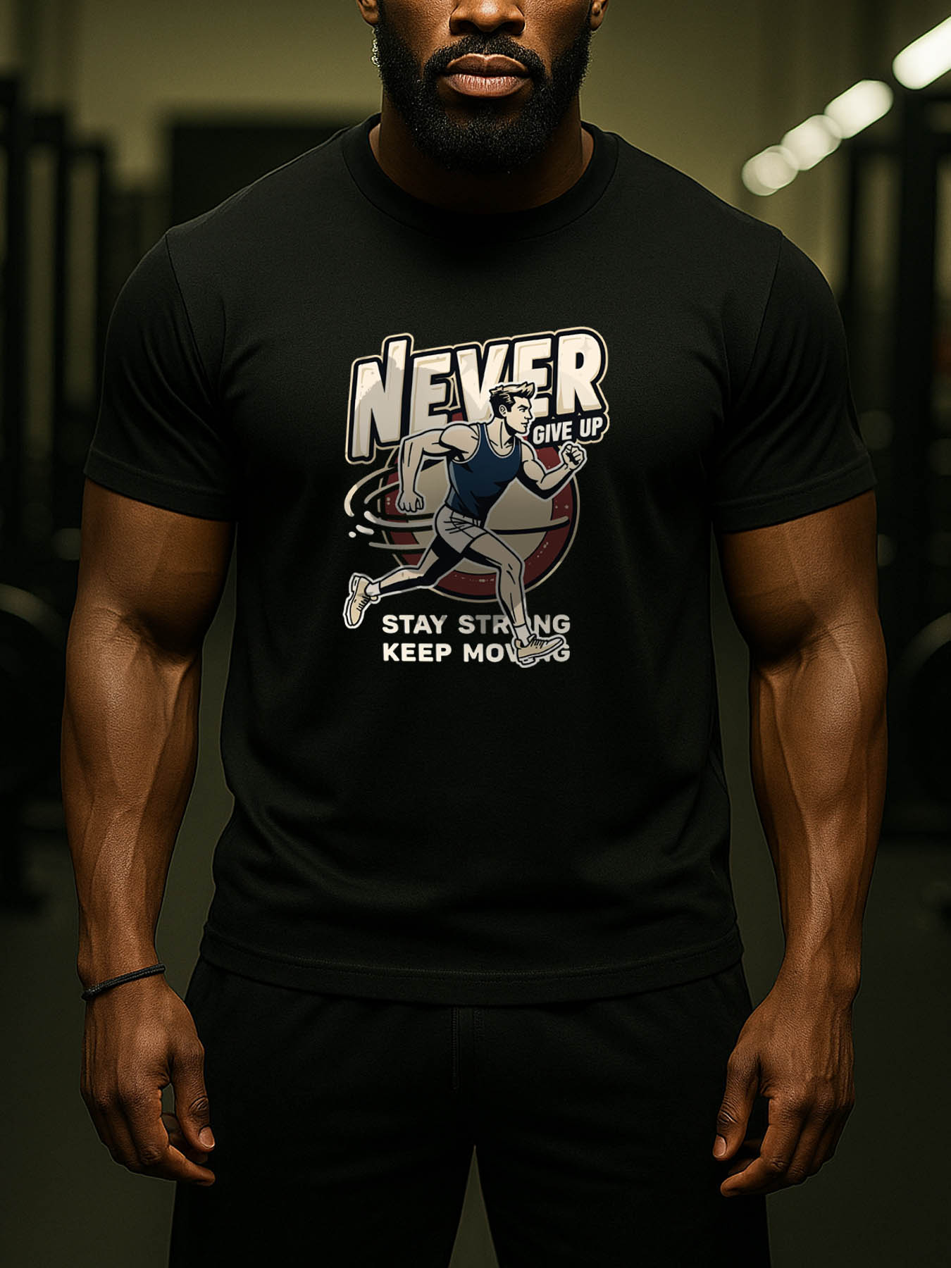 Men's RTTMALL Printed Cotton T-Shirt, Casual Beach Island Caribbean Summer Tee