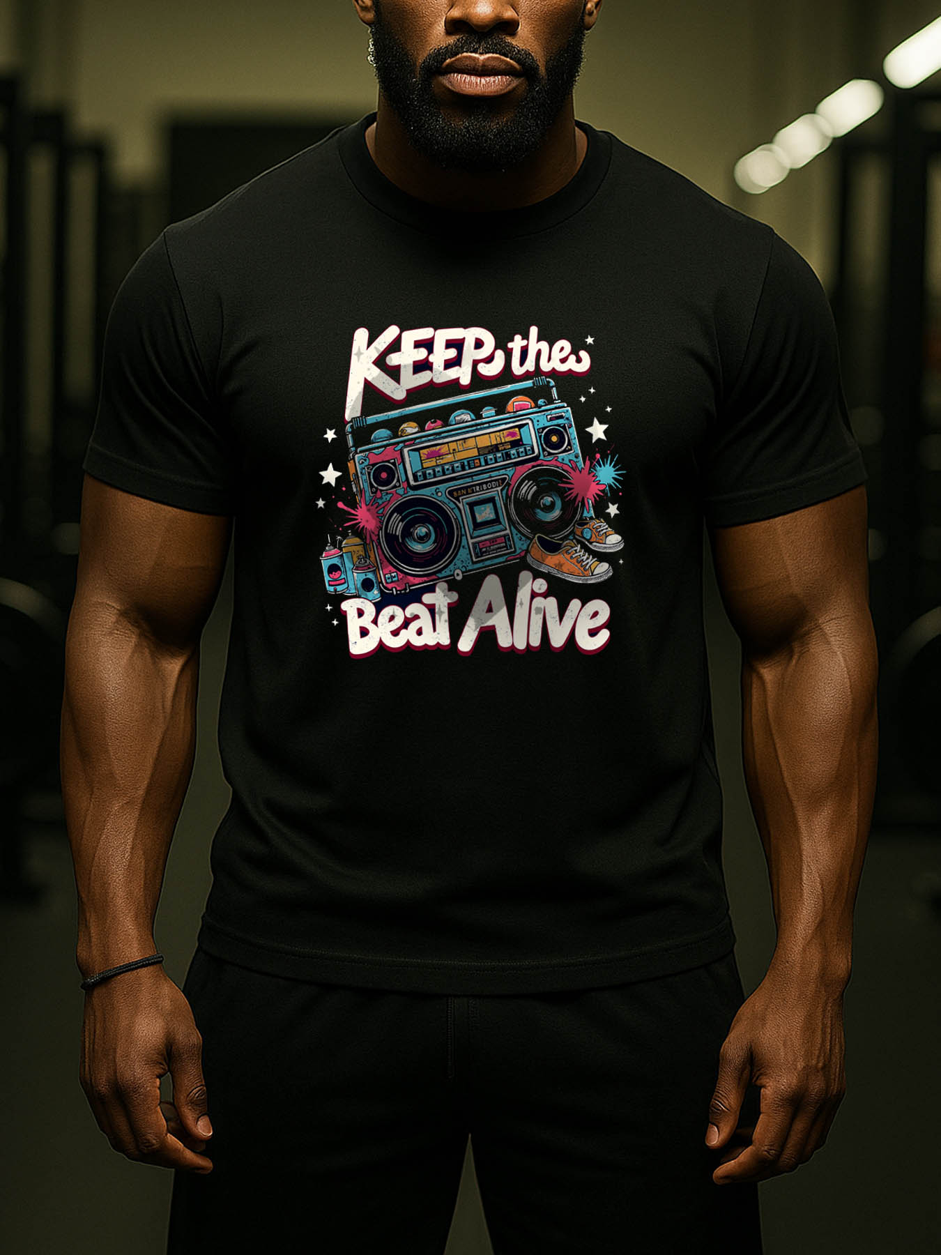 RTTMALL Caribbean Beach Palm Tree Printed Casual Cotton T-Shirts for Men, Soft Breathable Summer Vacation Tee Tops