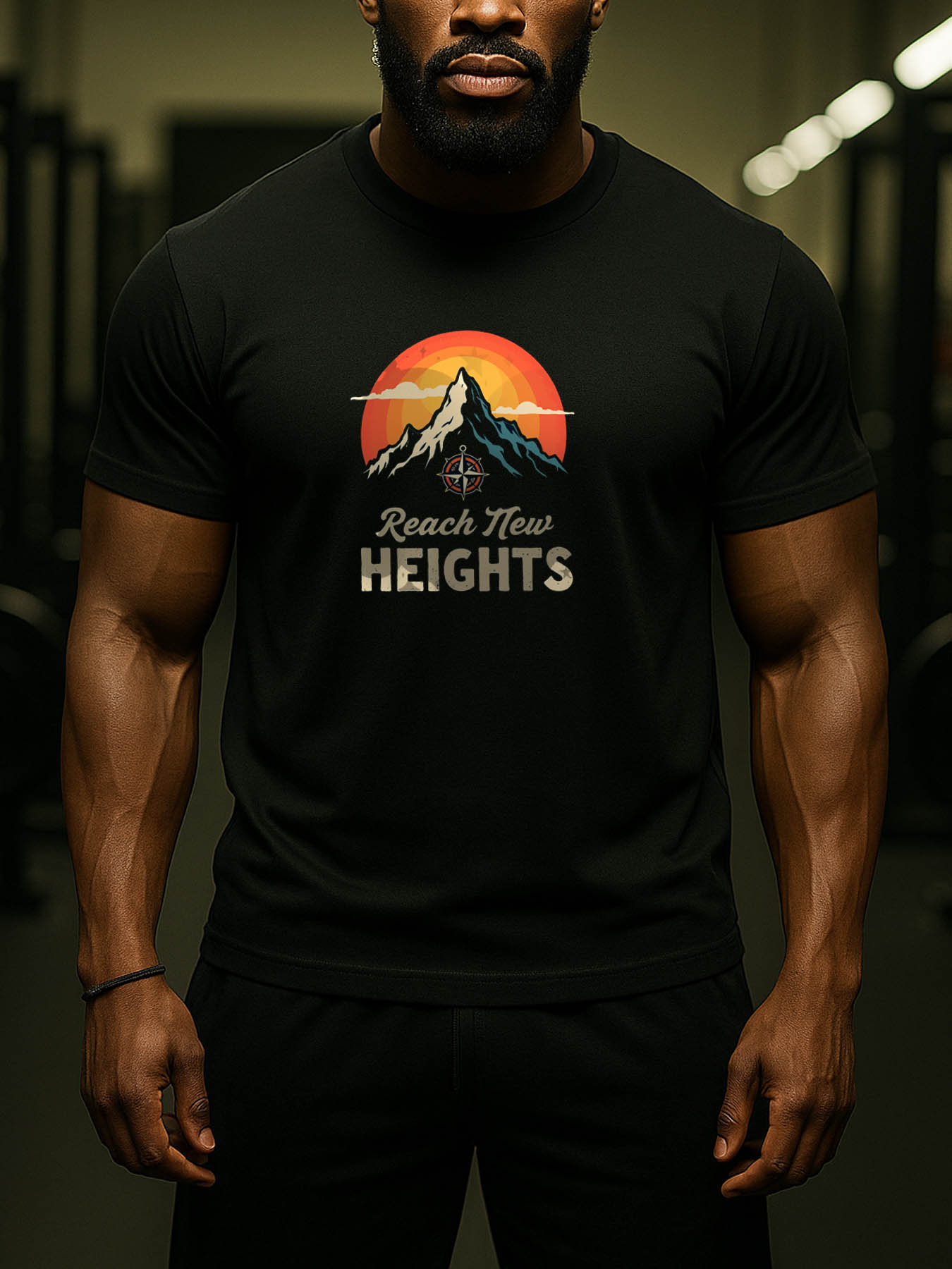 RTTMALL Caribbean Island Beach Printed Men's 100% Cotton Casual Breathable Machine Washable T-Shirt