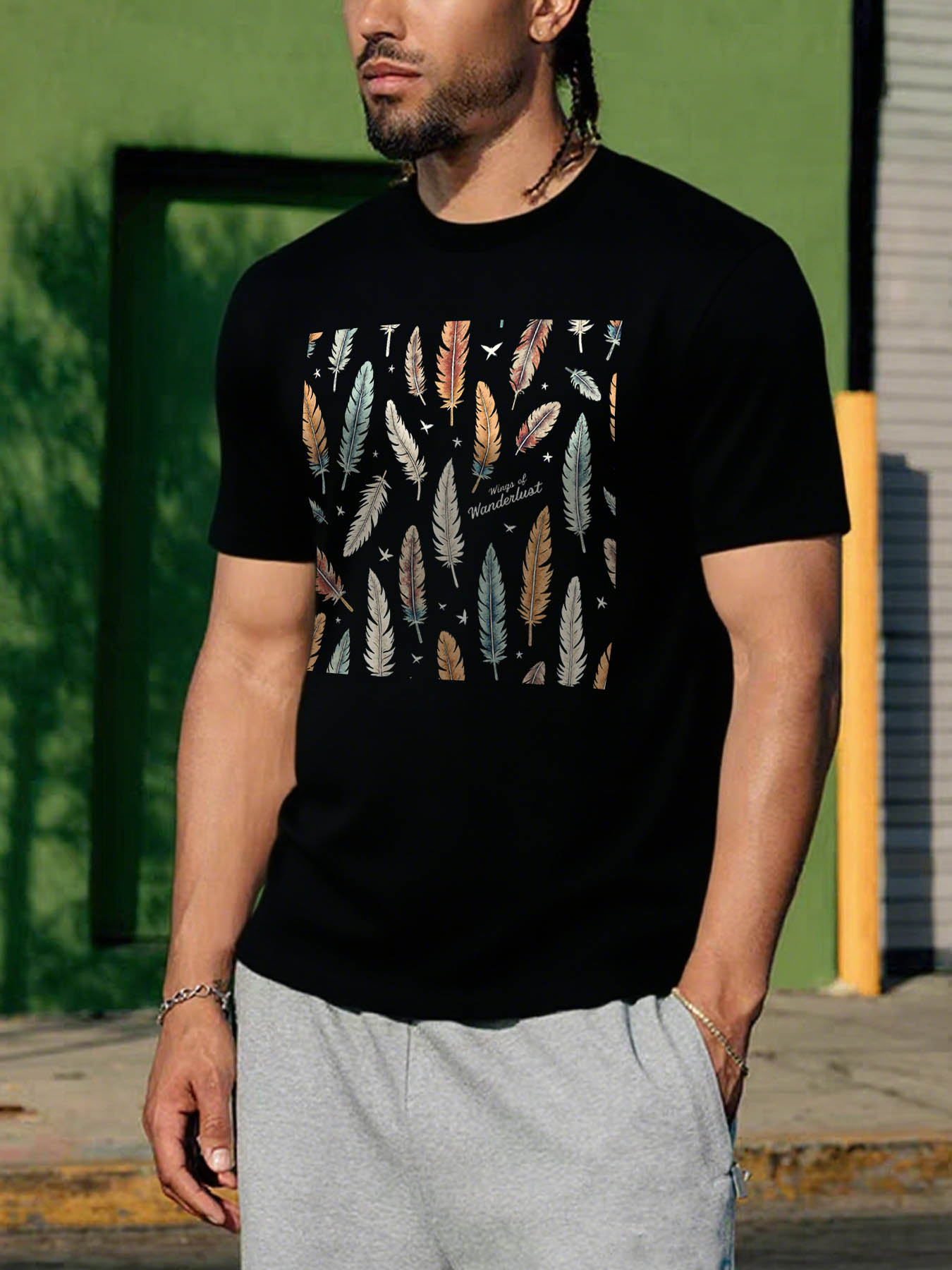 RTTMALL Caribbean Island Beach Printed Cotton T-Shirts for Men & Women Casual Summer Wear