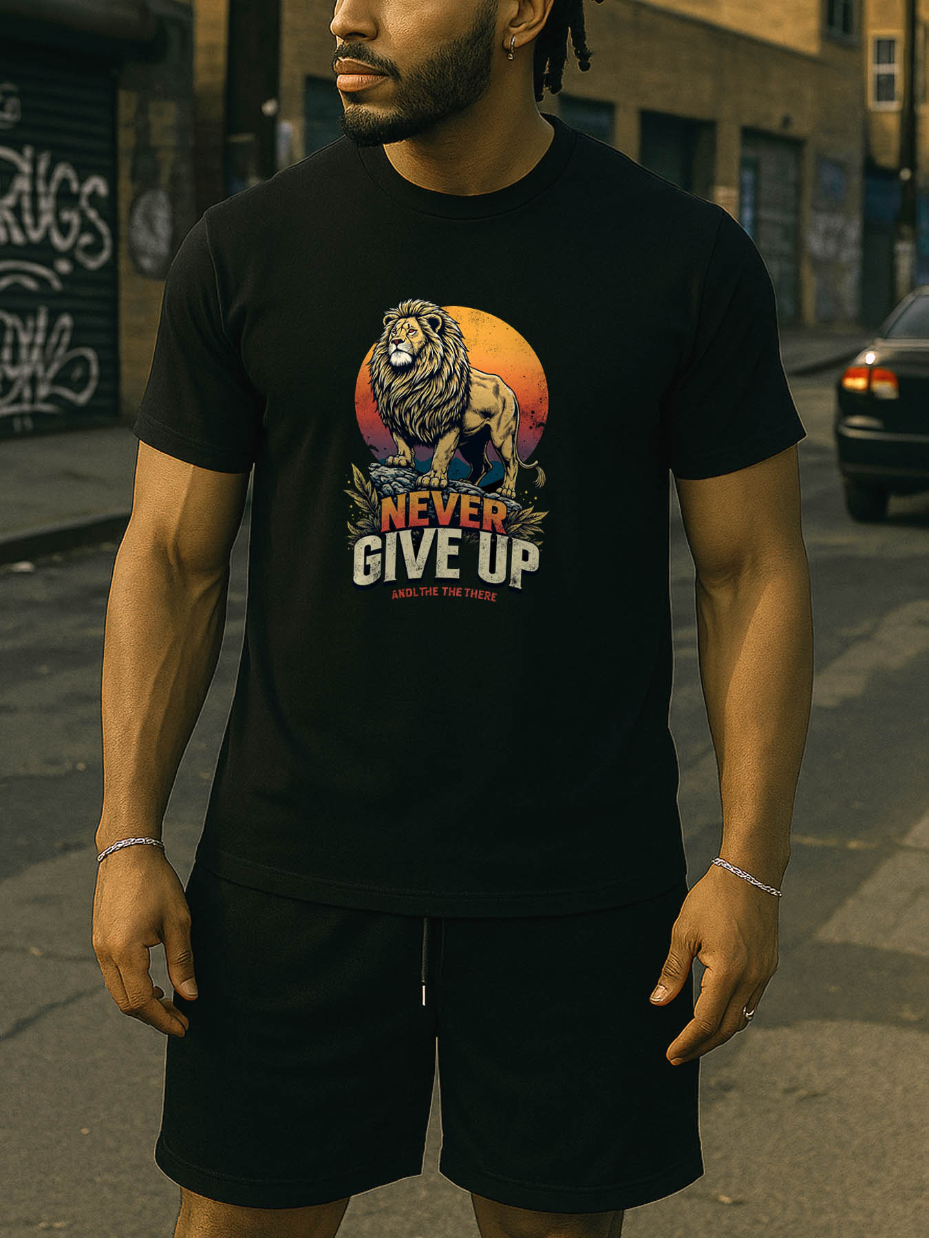 Men's 100% Cotton RTTMALL Printed T-Shirt, Casual Caribbean Beach Summer Tee, Machine Washable Streetwear Top