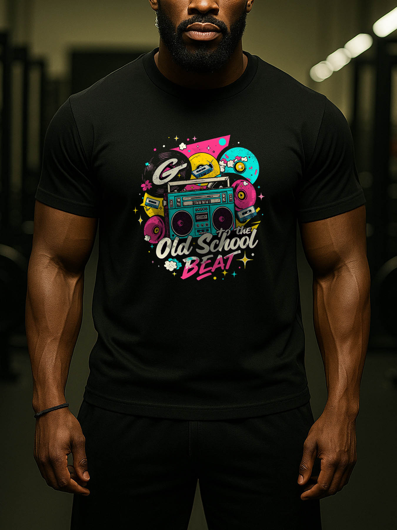 Men's 100% Cotton RTTMALL Printed T-Shirts, Casual Summer Beach Wear with Caribbean Island Palm Tree Prints, Machine Washable Crewneck Tees for Vacation Resort