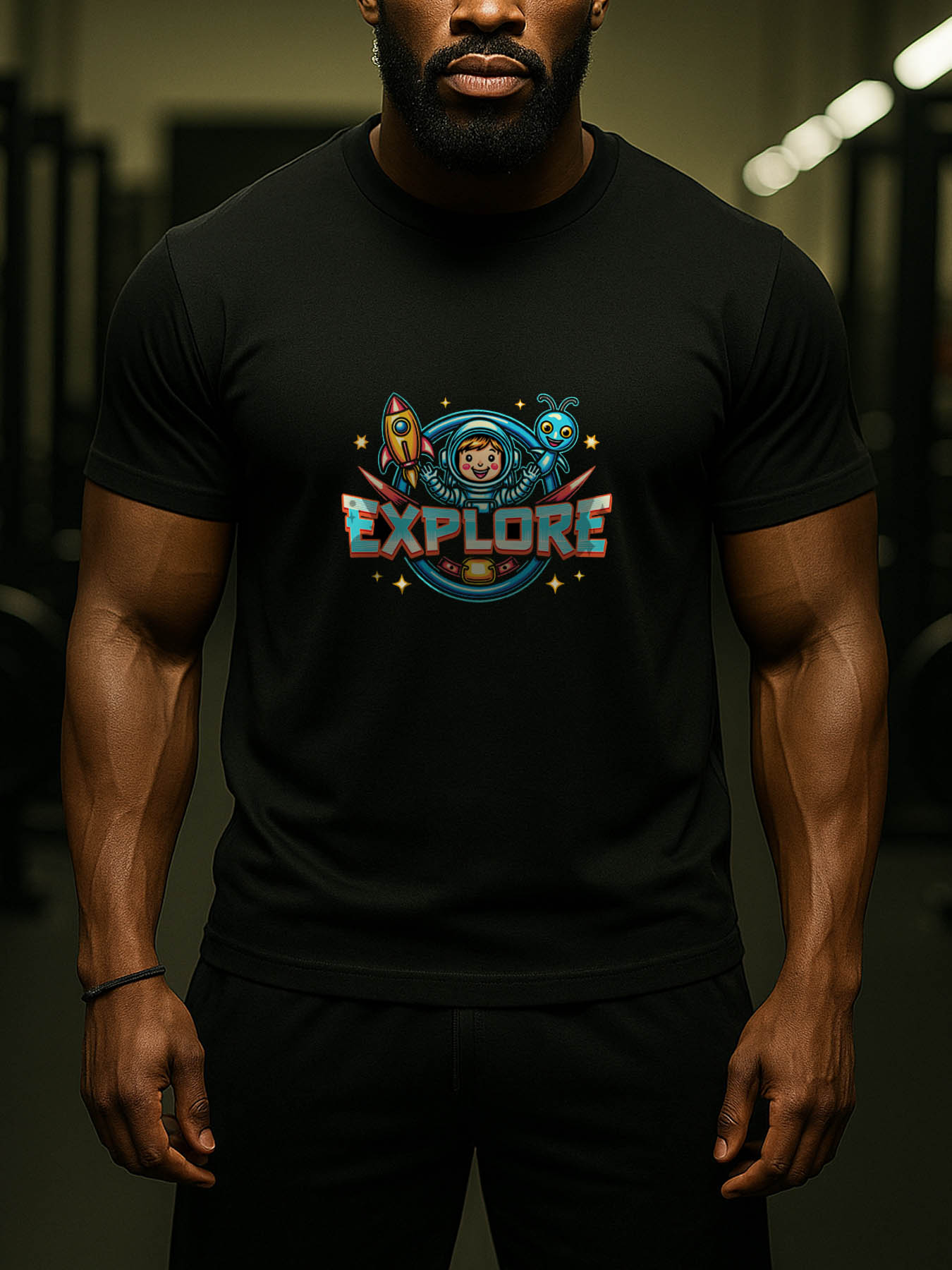 RTTMALL Caribbean Island Beach Print Casual Cotton Summer T-Shirts for Men