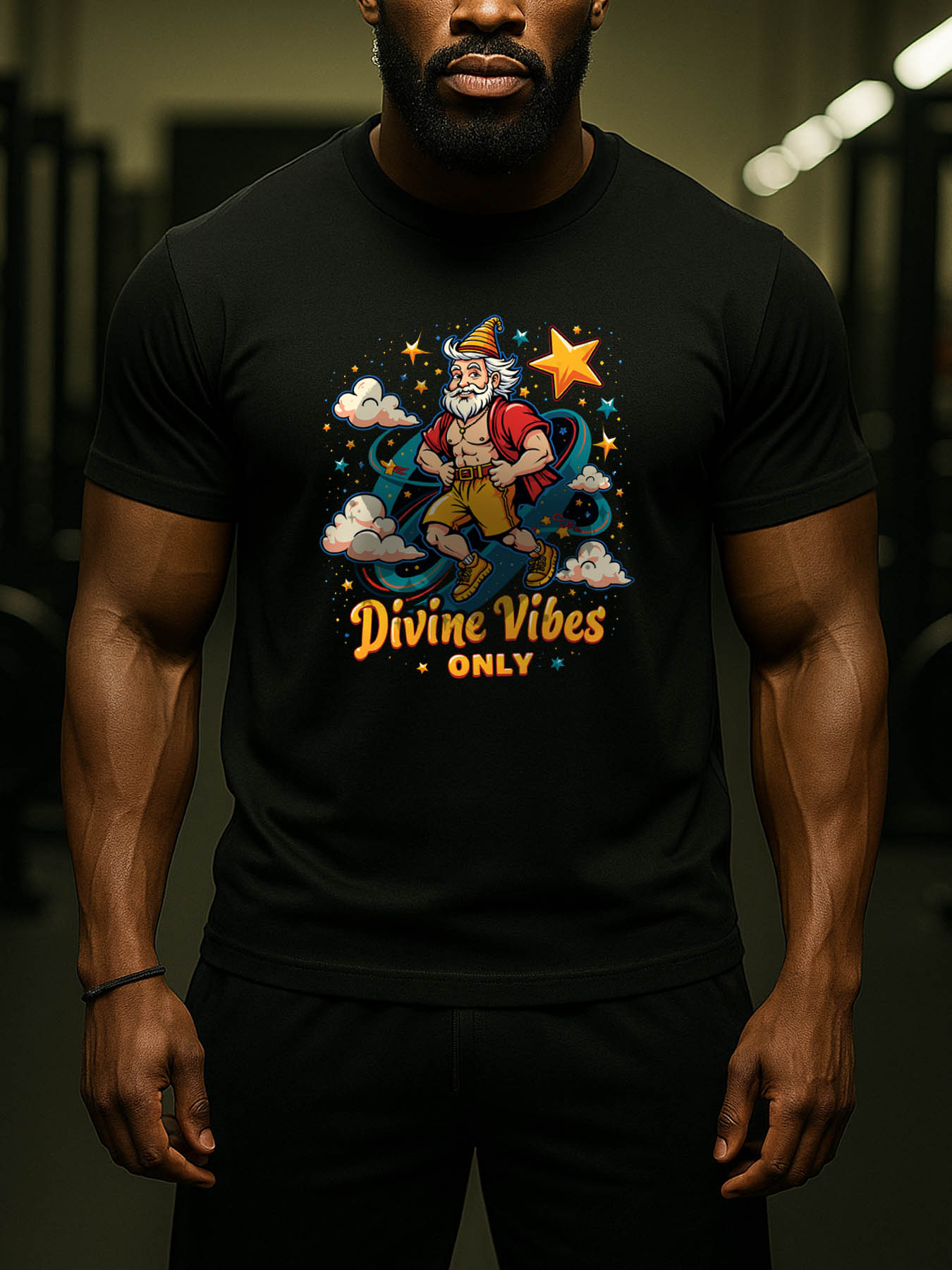 Men's RTTMALL Printed Cotton T-Shirts, Vintage Street Style Casual Beach Tees for Caribbean Island Summer Wear