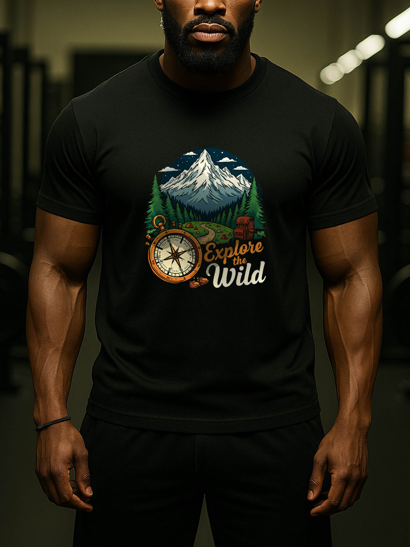 RTTMALL Men's Casual Cotton Printed T-Shirt for Caribbean Beach & Island Summer Vacation