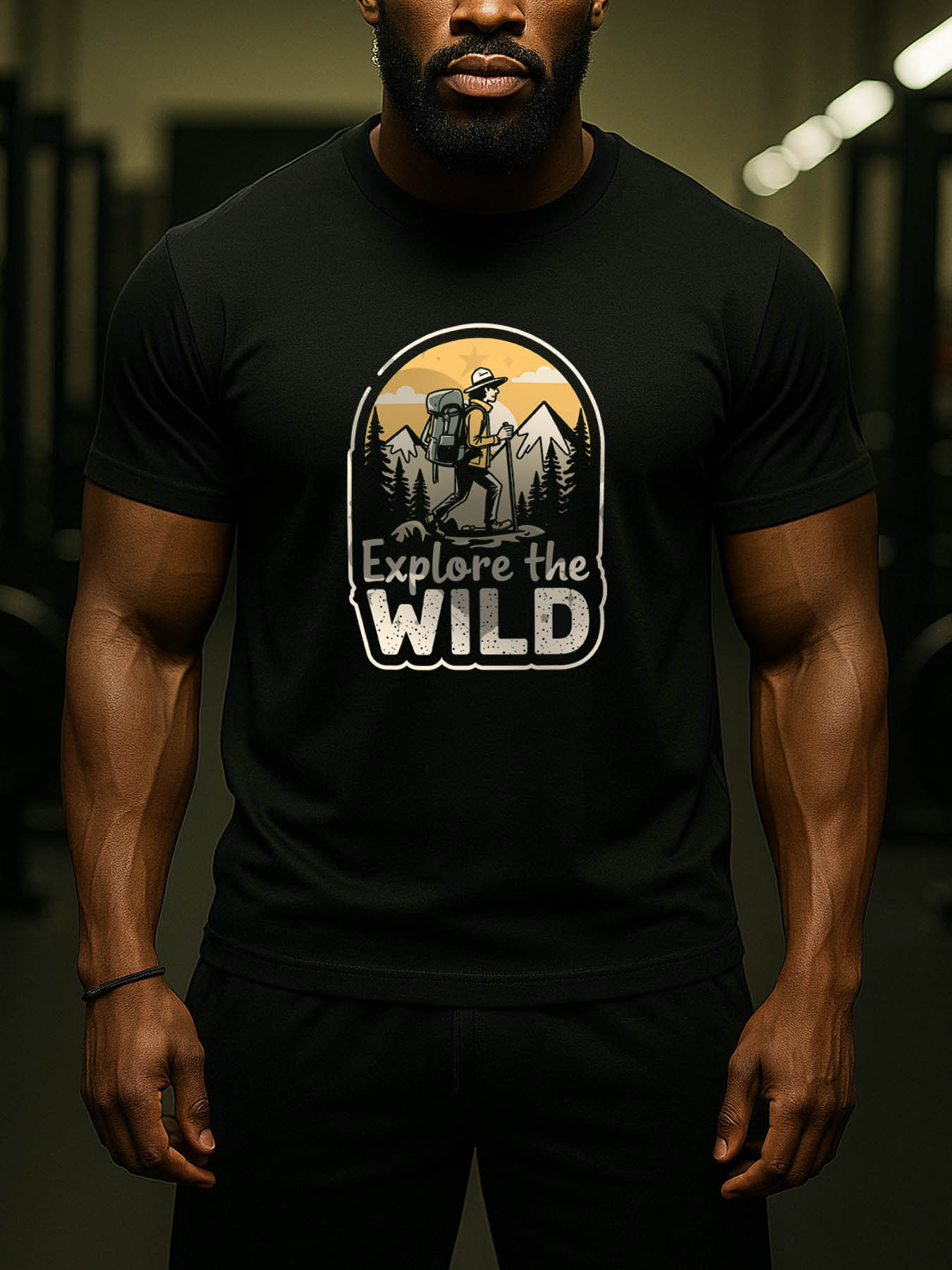 RTTMALL Caribbean Beach Vacation Casual Printed Cotton T-Shirts for Men