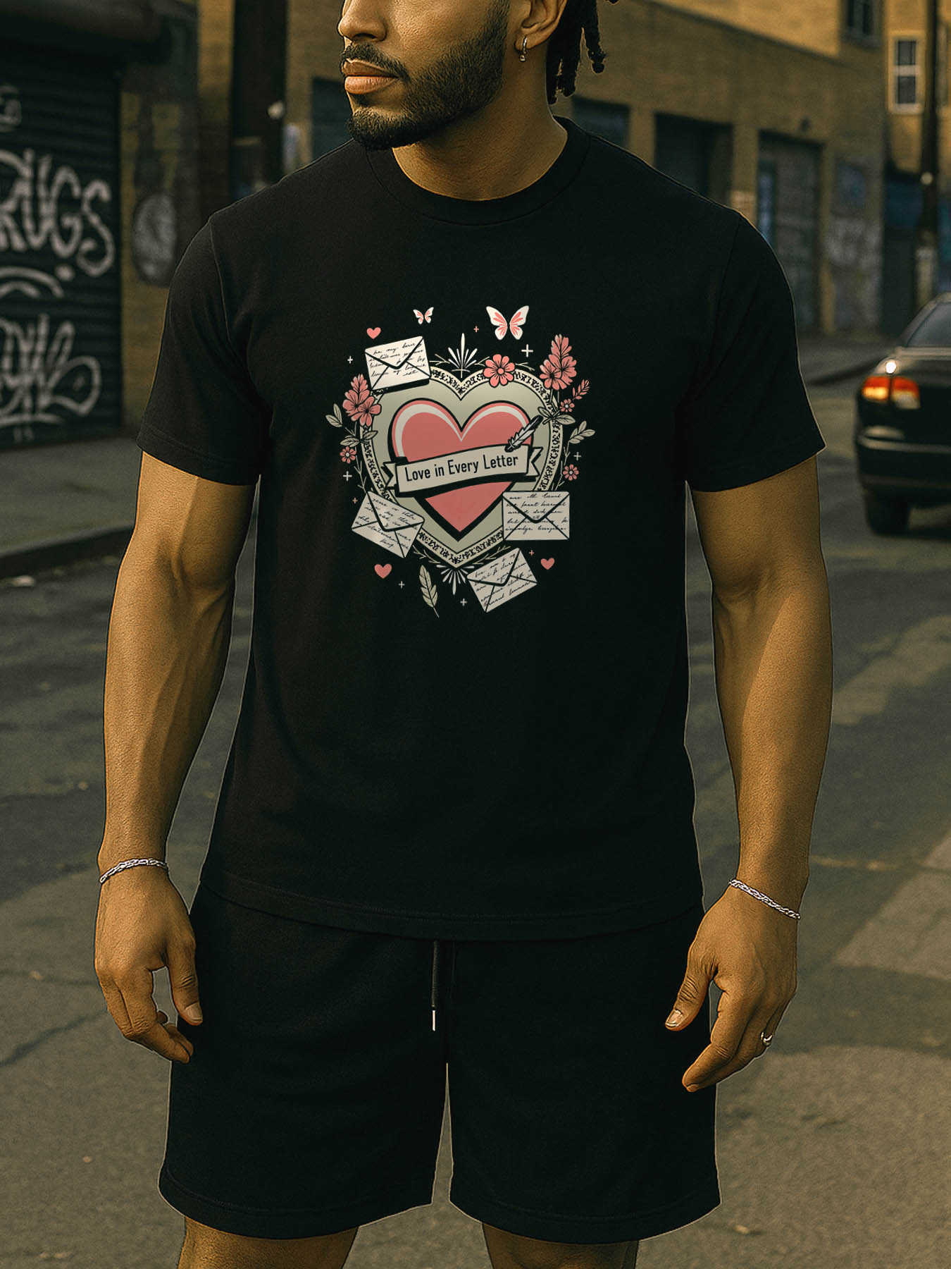 RTTMALL Caribbean Island Vacation Printed Cotton T-Shirts for Men, Casual Beach Summer Graphic Tees with Romantic Vacation Vibes