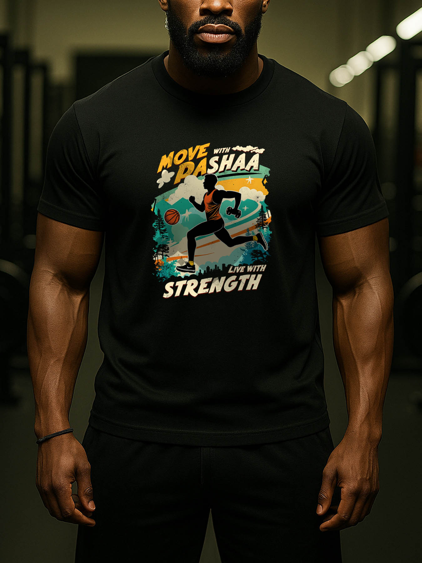 RTTMALL Caribbean Island Vacation Casual Printed Cotton Men's T-Shirt for Beach Summer Sports Running Basketball