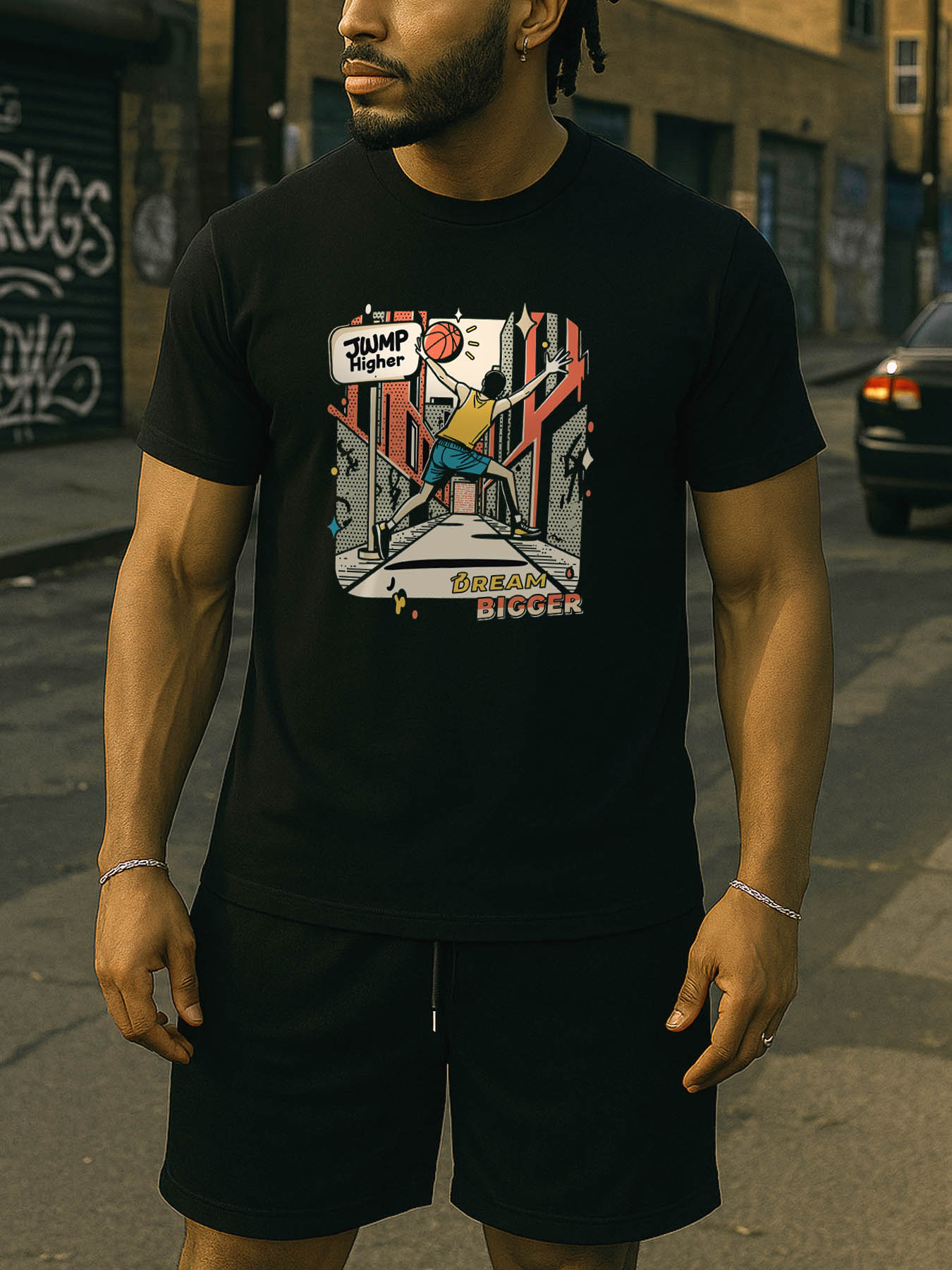 Men's 100% Cotton RTTMALL T-Shirts, Breathable Stretch Casual Printed Tees for Beach Caribbean Island Summer Outfits