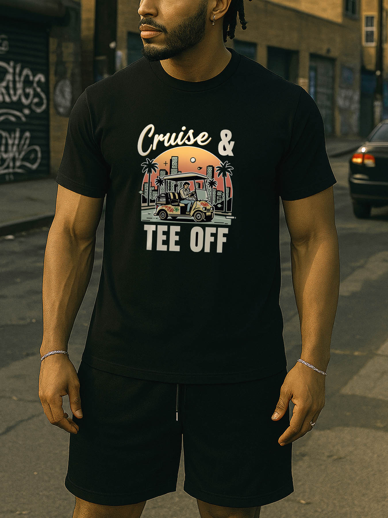 Men's Casual Cotton Printed T-Shirt, RTTMALL Caribbean Vacation Beach Summer Graphic Tees