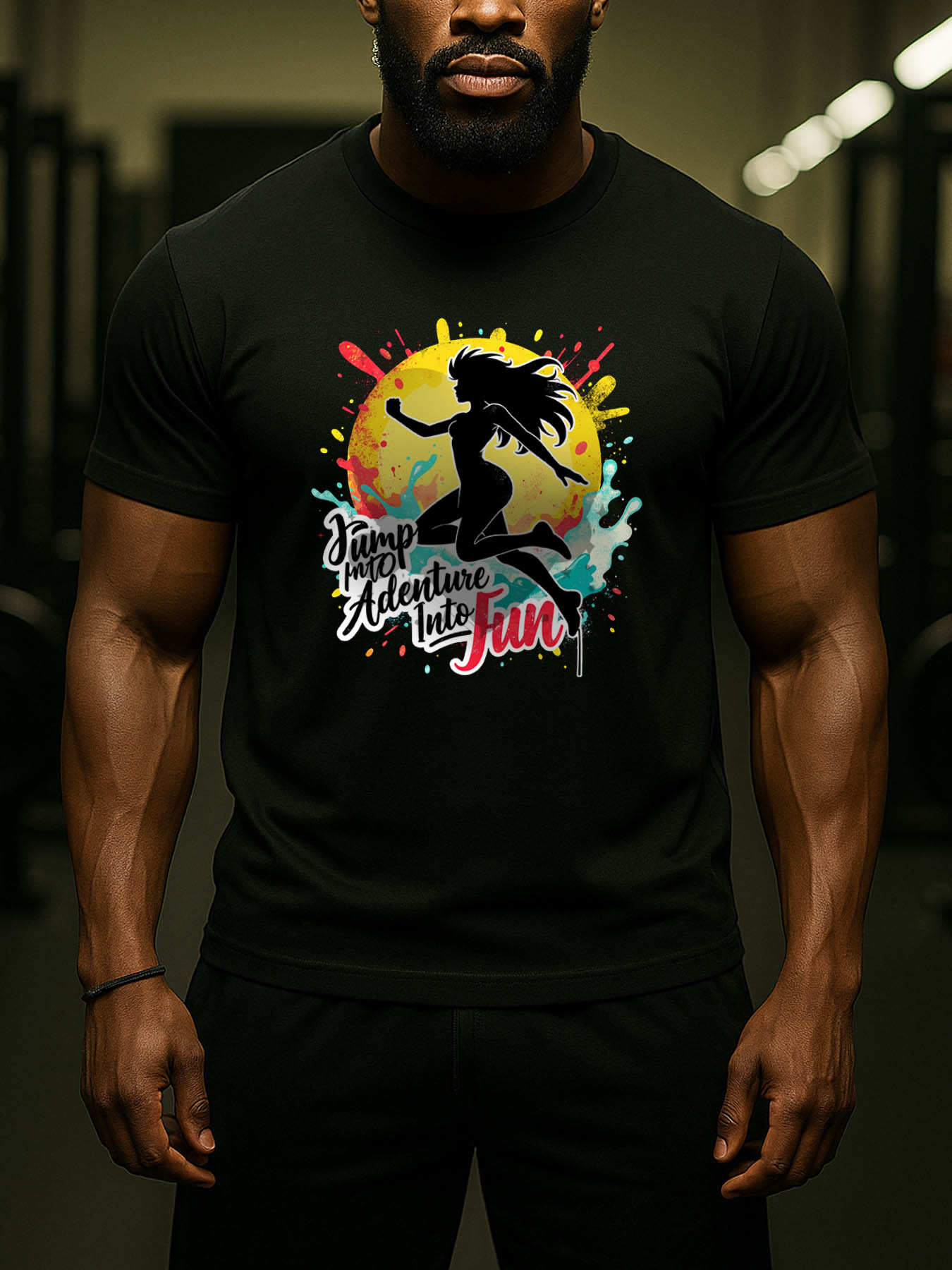 RTTMALL Caribbean Island Beach Print Mens Cotton T-Shirt, Casual Summer Casual Short Sleeve Graphic Tee for Vacation Wear