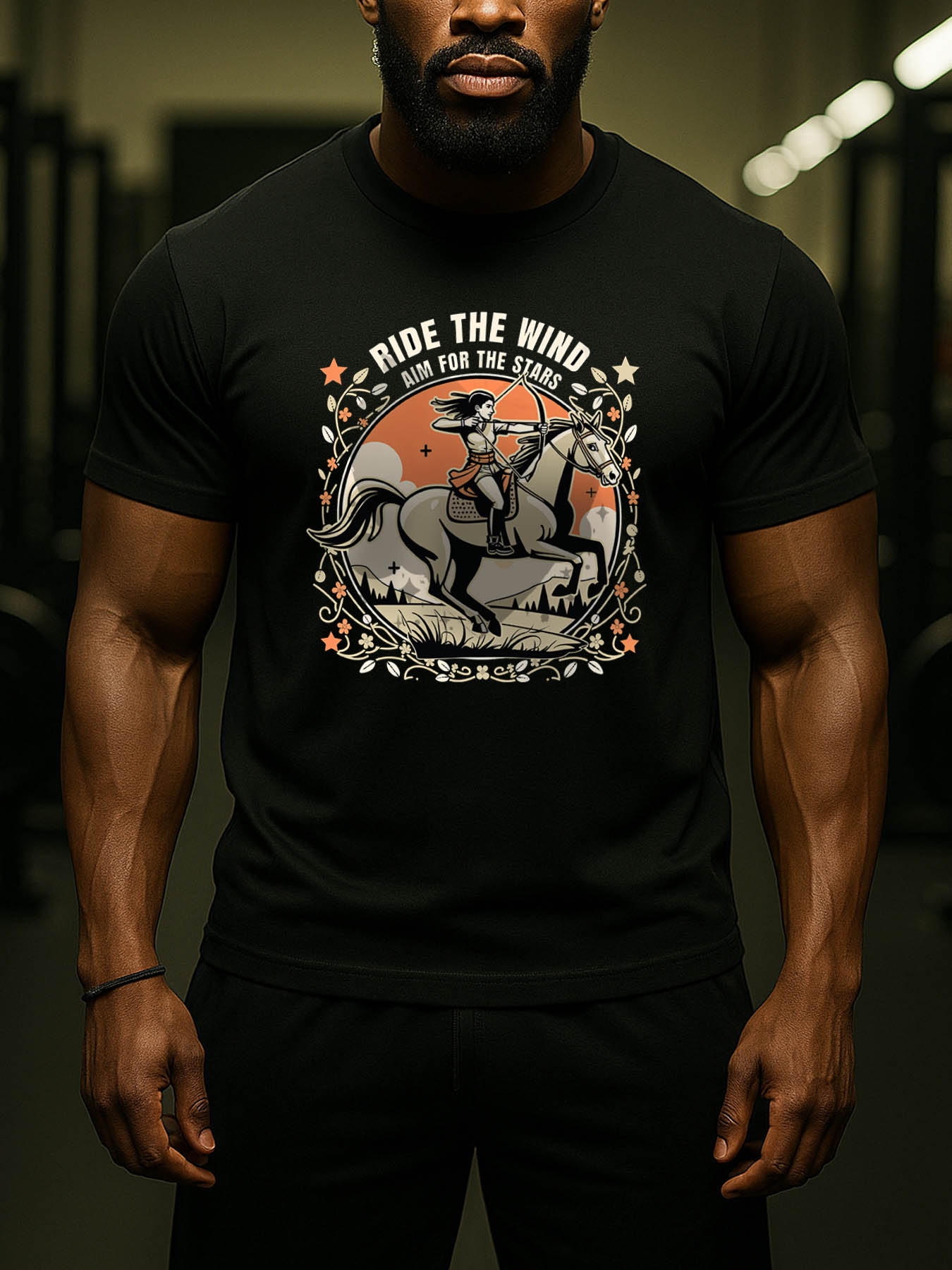 RTTMALL Caribbean Island Beach Printed Casual Cotton T-Shirts for Men